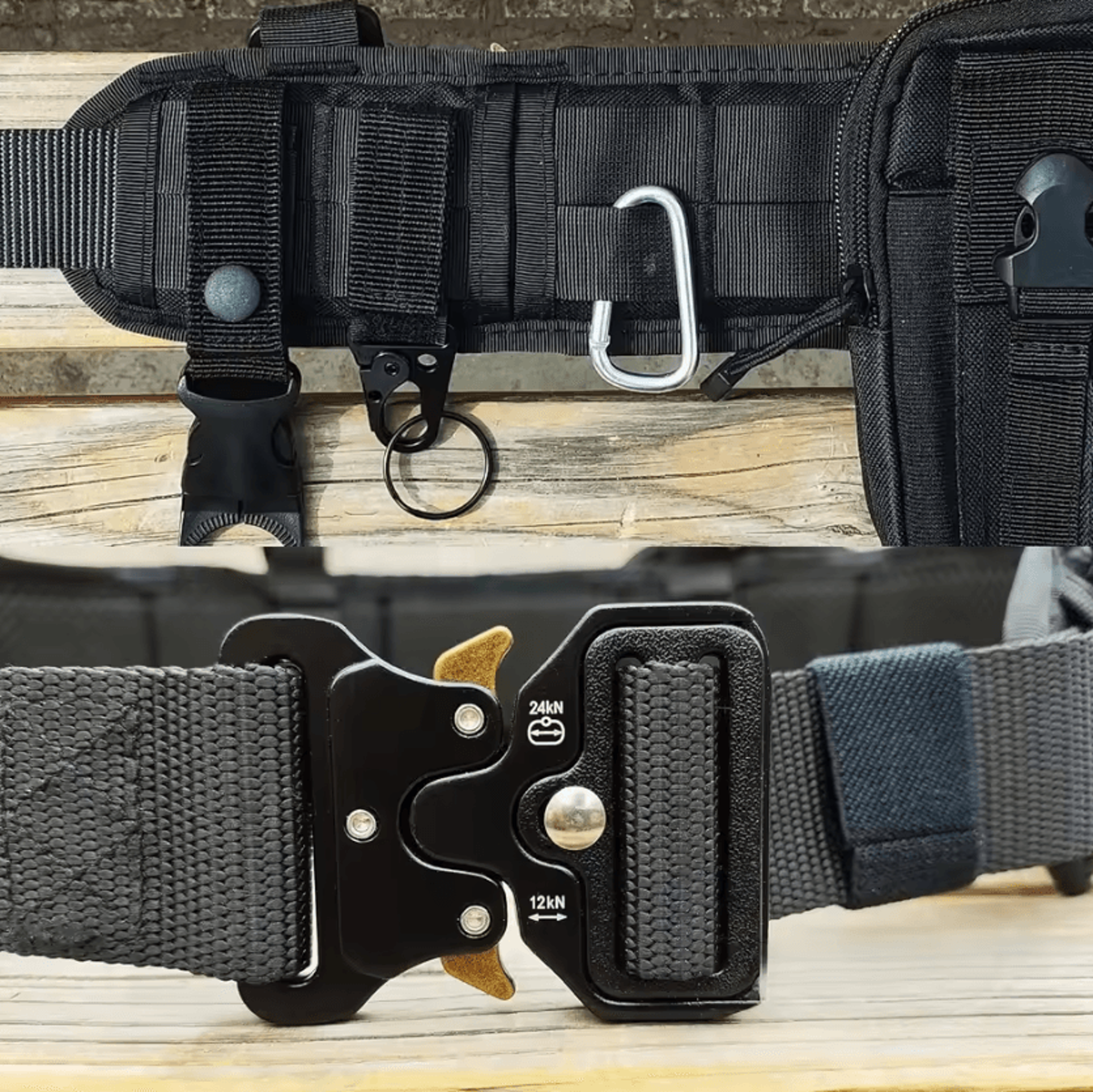 Adjustable Padded Utility Waist Belt With Quick Release Buckle For Hiking Camping And Outdoor Work 1