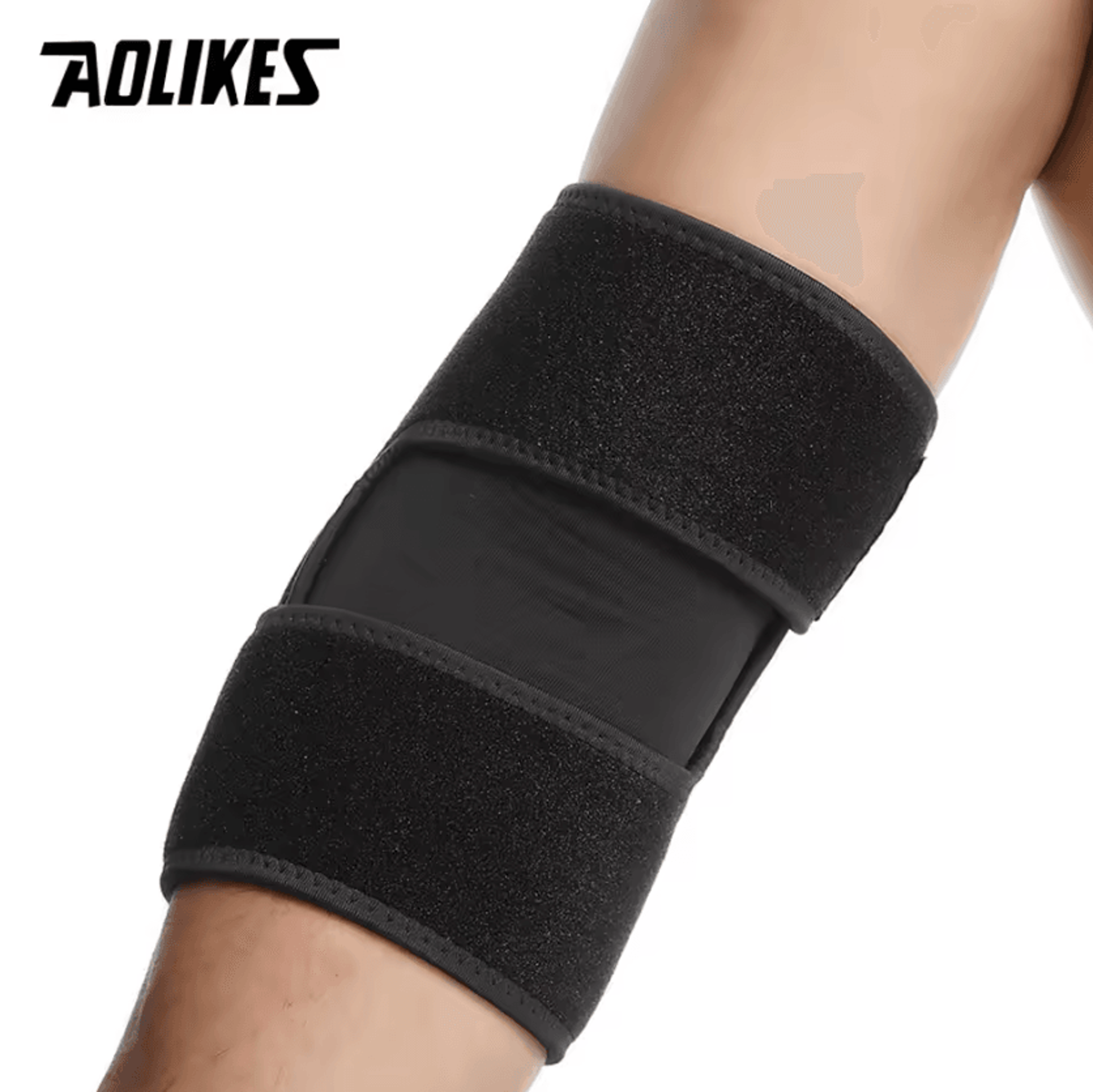 AOLIKES Adjustable Elbow Support Wrap Elastic Elbow Brace For Basketball Gym Tennis  Everyday Suppo 3