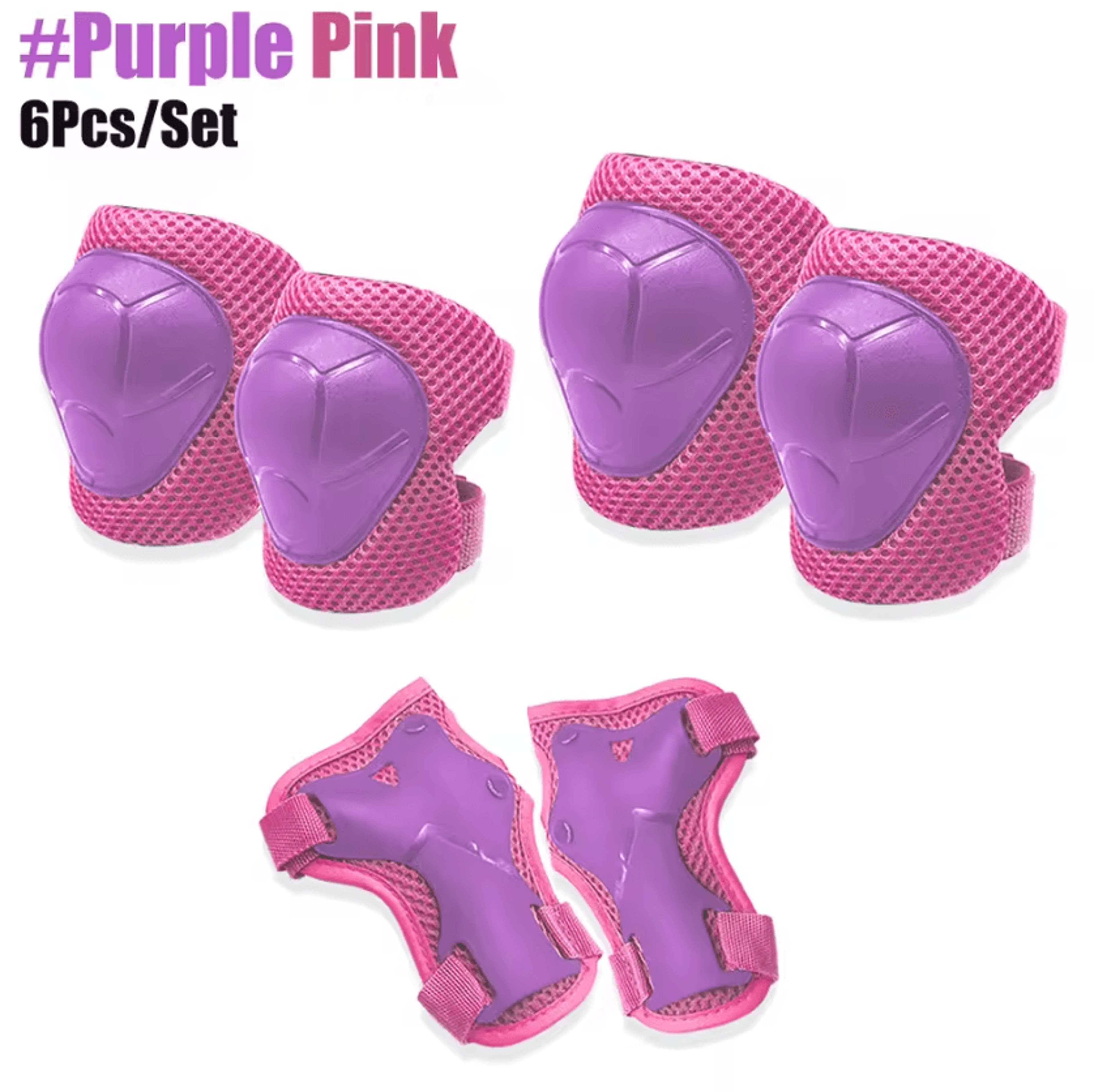 Kids Protective Gear Set 6Piece Knee Pads Elbow Pads And Wrist Guards For Skating Cycling And Outdo 10