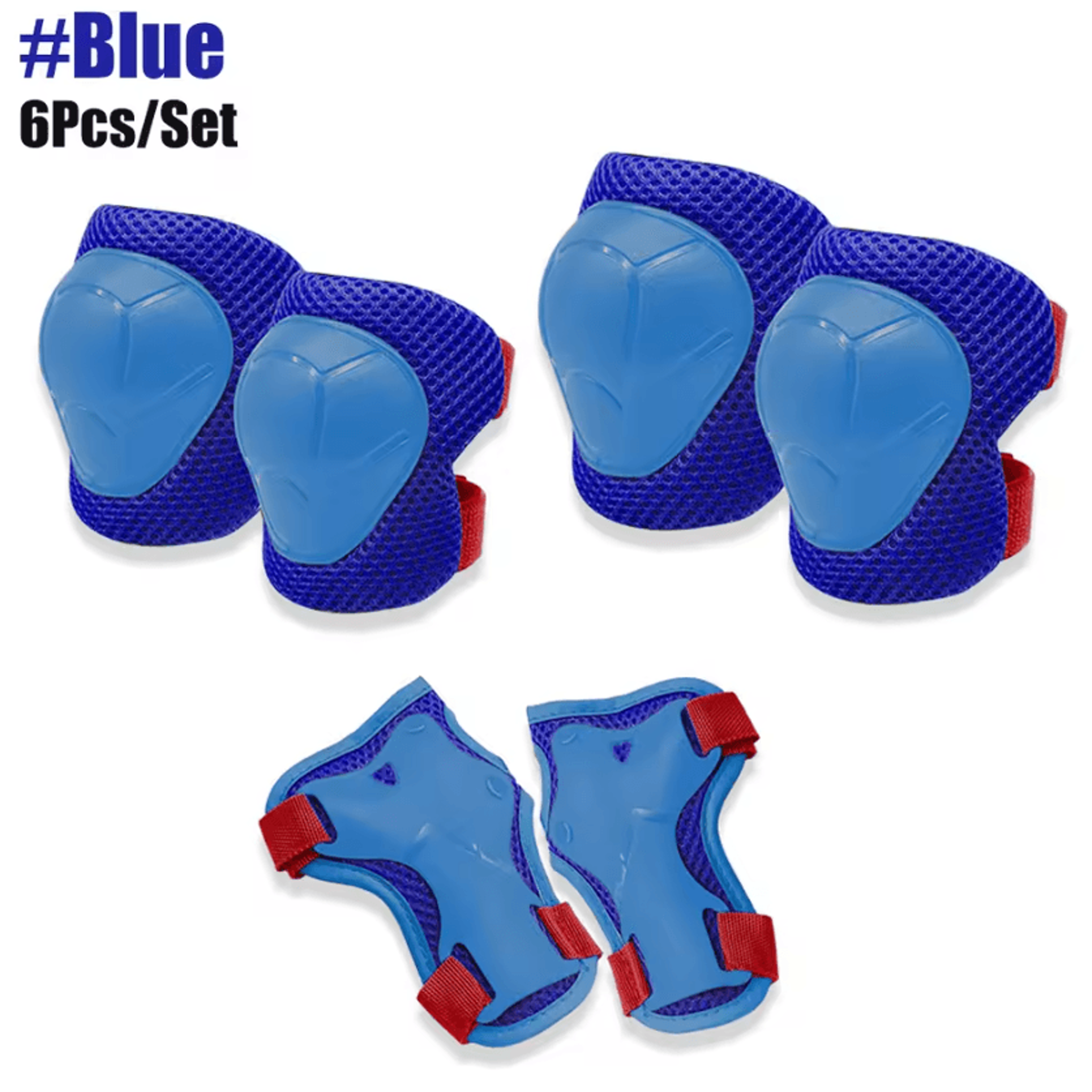 Kids Protective Gear Set 6Piece Knee Pads Elbow Pads And Wrist Guards For Skating Cycling And Outdo 5