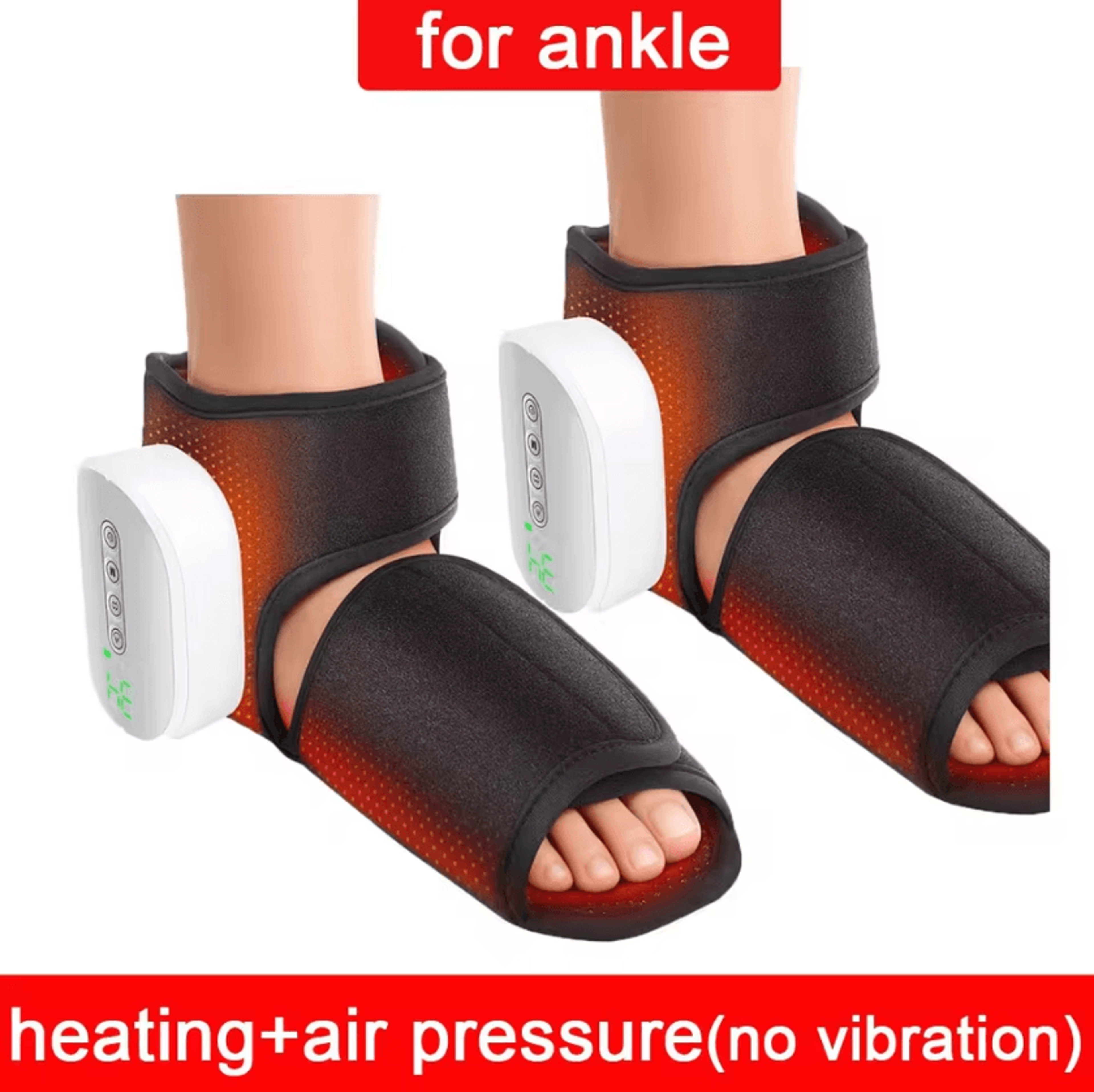 Cordless Ankle Foot Air Massager With Heat  Rechargeable Compression Ankle Massager With Air Pressu 9