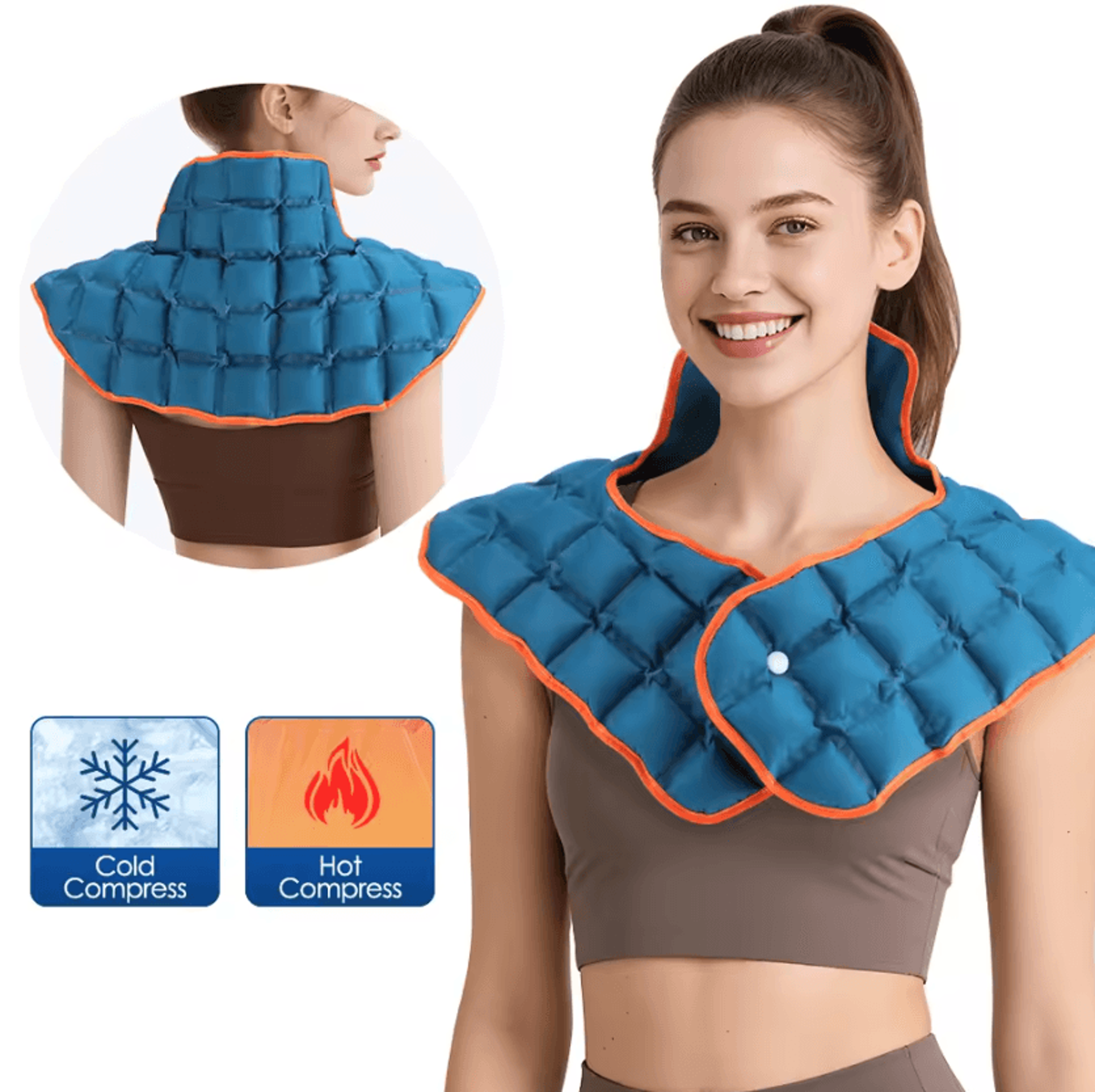 Reusable Hot  Cold Gel Pack  Large Ice Pack For Knee  Back With Flexible Therapy Pad 5