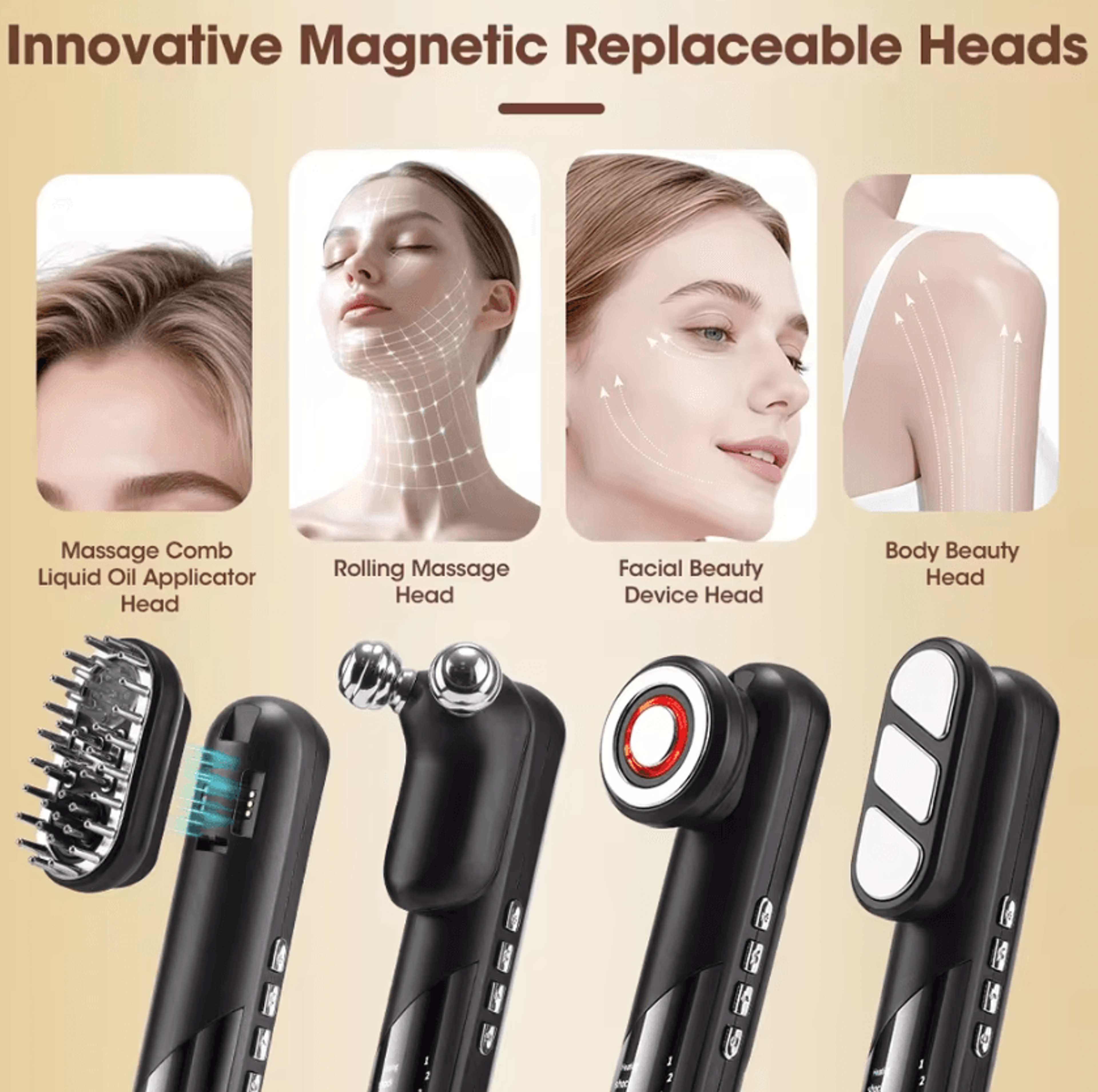 4in1 EMS Scalp Massager Comb  Rechargeable Red Light Hair Care Comb With Electric Massage For Scalp 2
