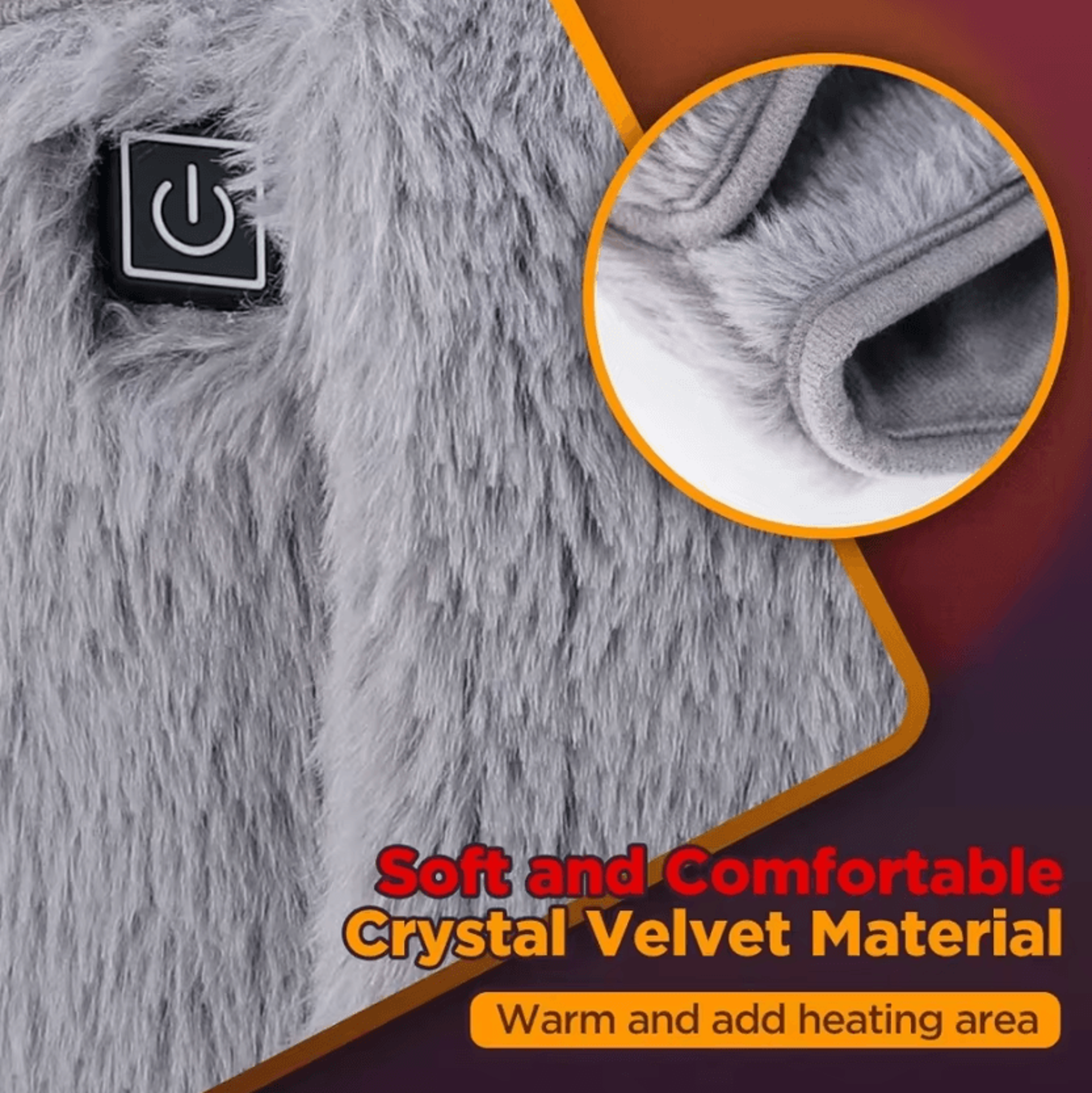 Cordless Electric Heating Waist Belt  Adjustable Heating Pad Wrap With 3 Temperature Levels For Eve 1