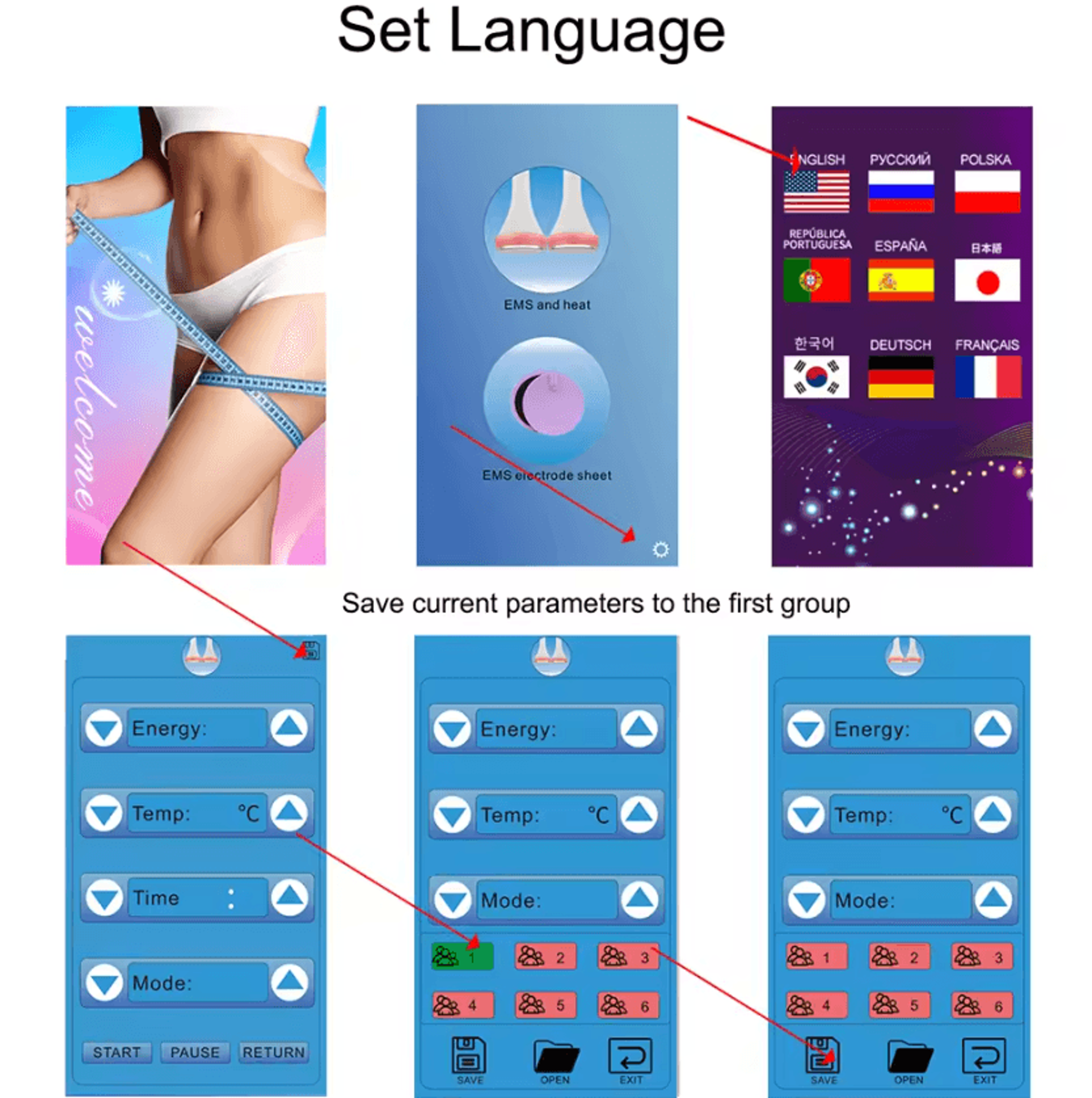 Microcurrent EMS Beauty Massage Device For Facial Lifting And Skin Firming 3