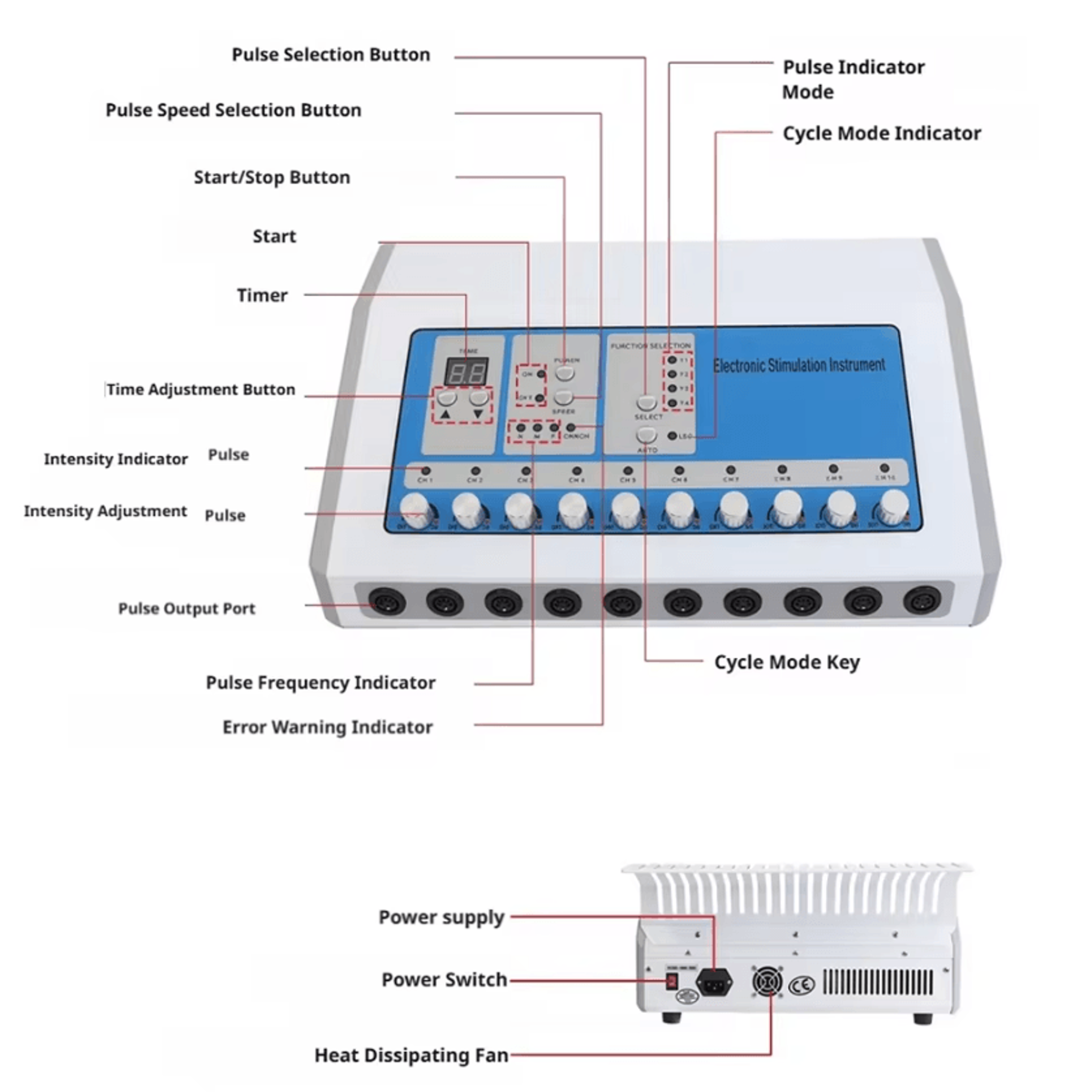 EMS Pulse Massage Beauty Device For Muscle Relaxation And Body Care 3
