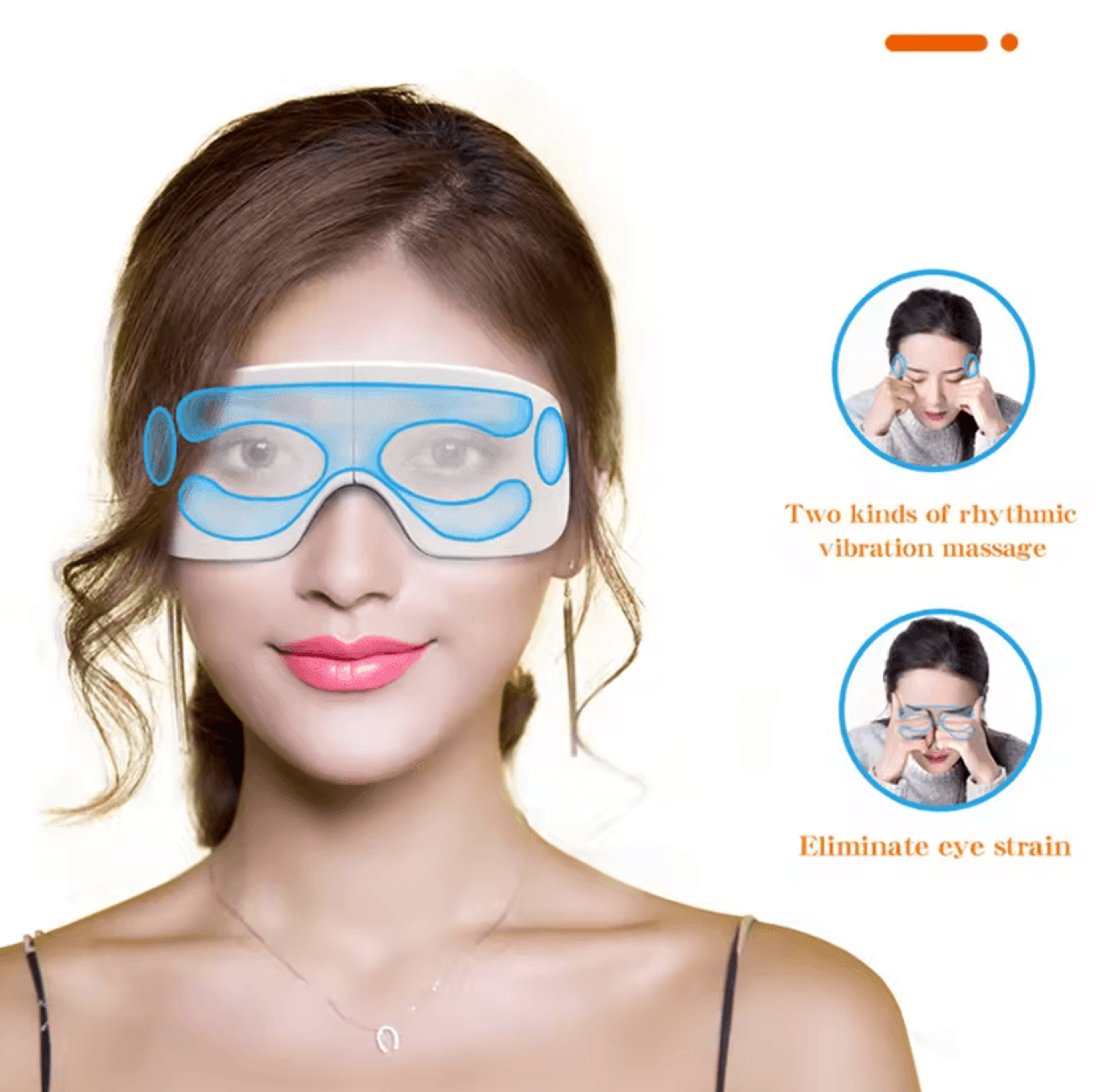 Smart Eye Massager With Heat Vibration  Bluetooth Music 4