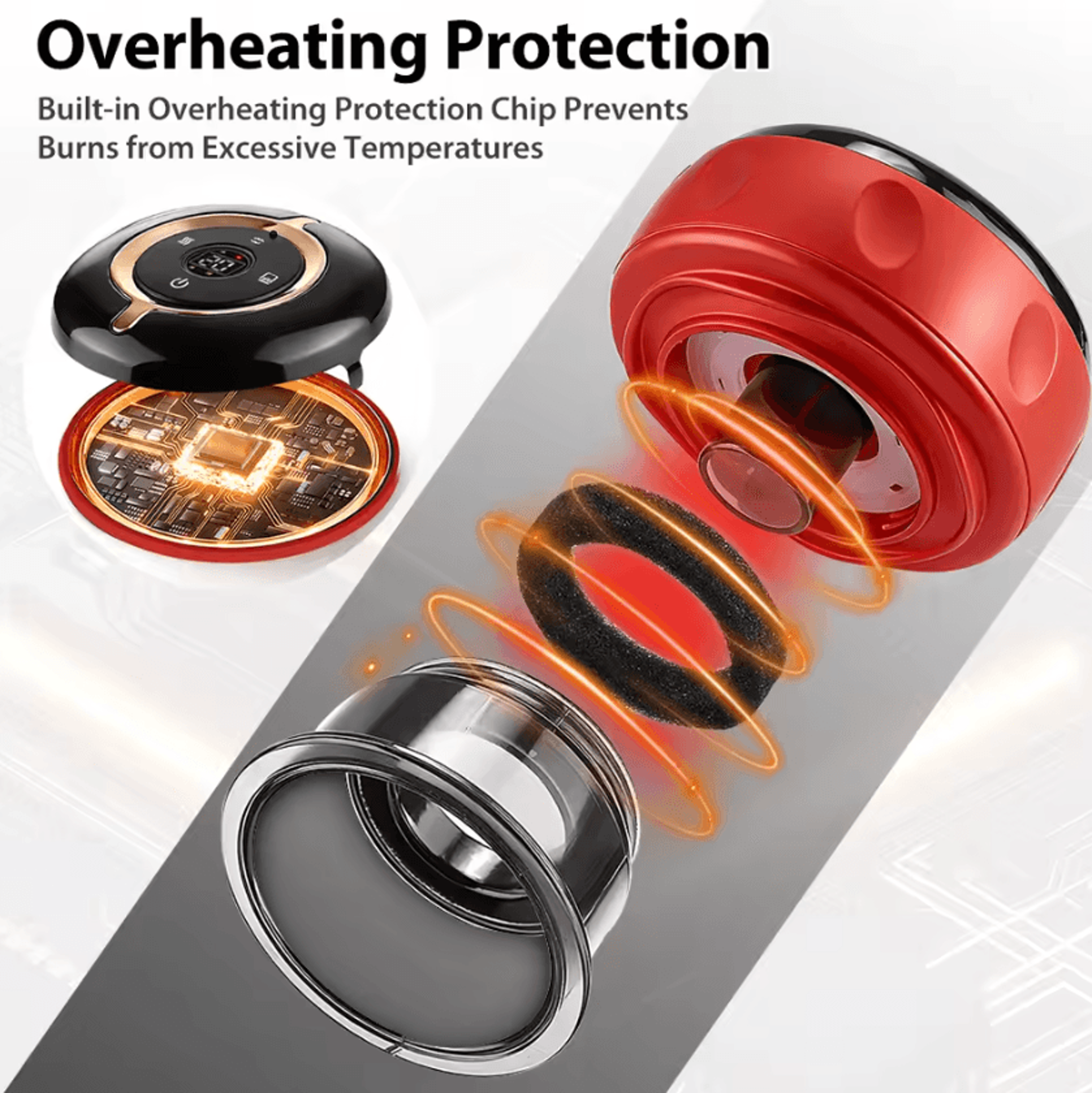 Smart Electric Cupping Massager With Heat Red Light  Remote Control 3
