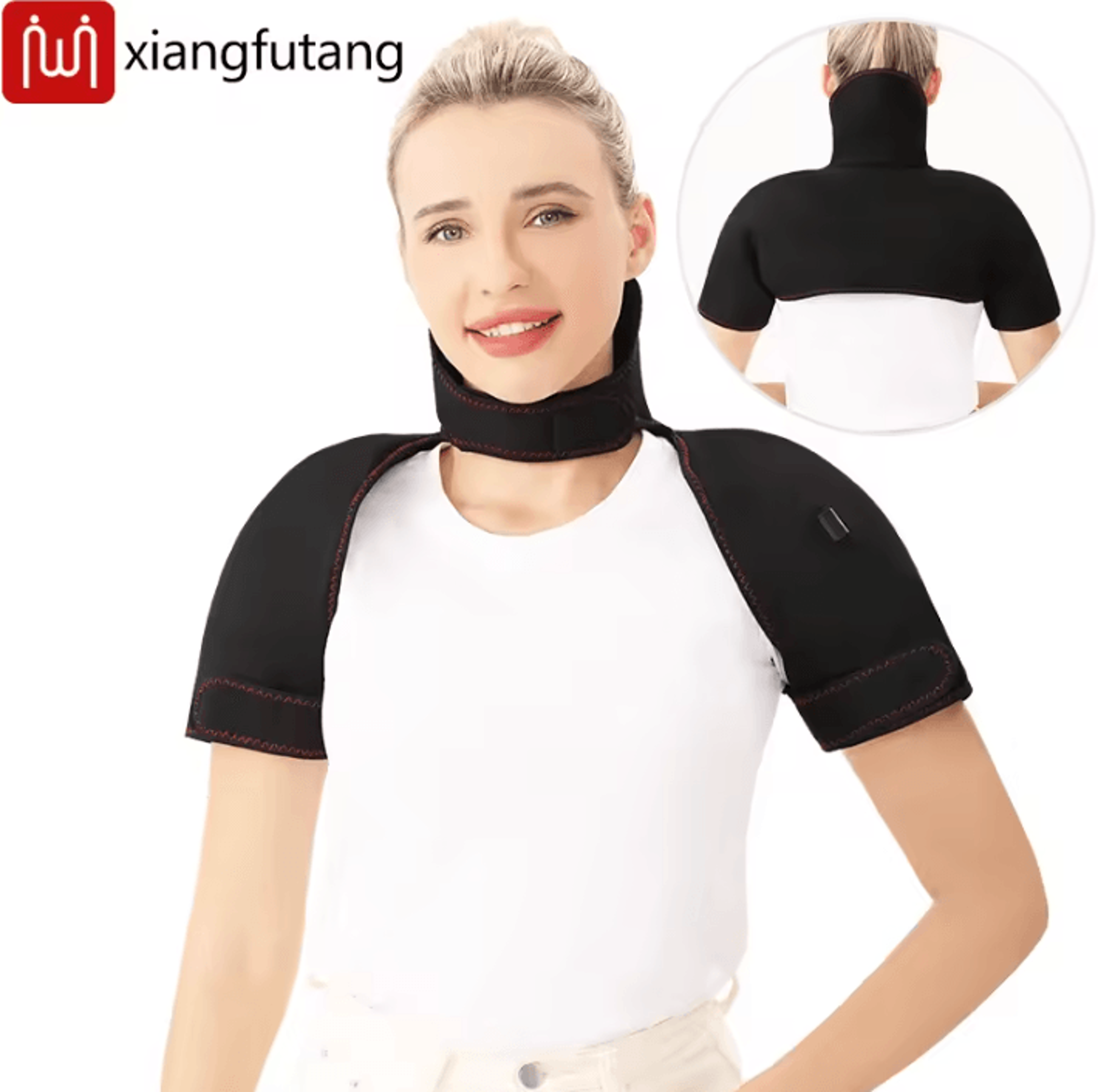 Shoulder  Neck Heating Pad  Electric Heated Neck Wrap With 3 Heat Levels For Soothing Warmth  Every 3