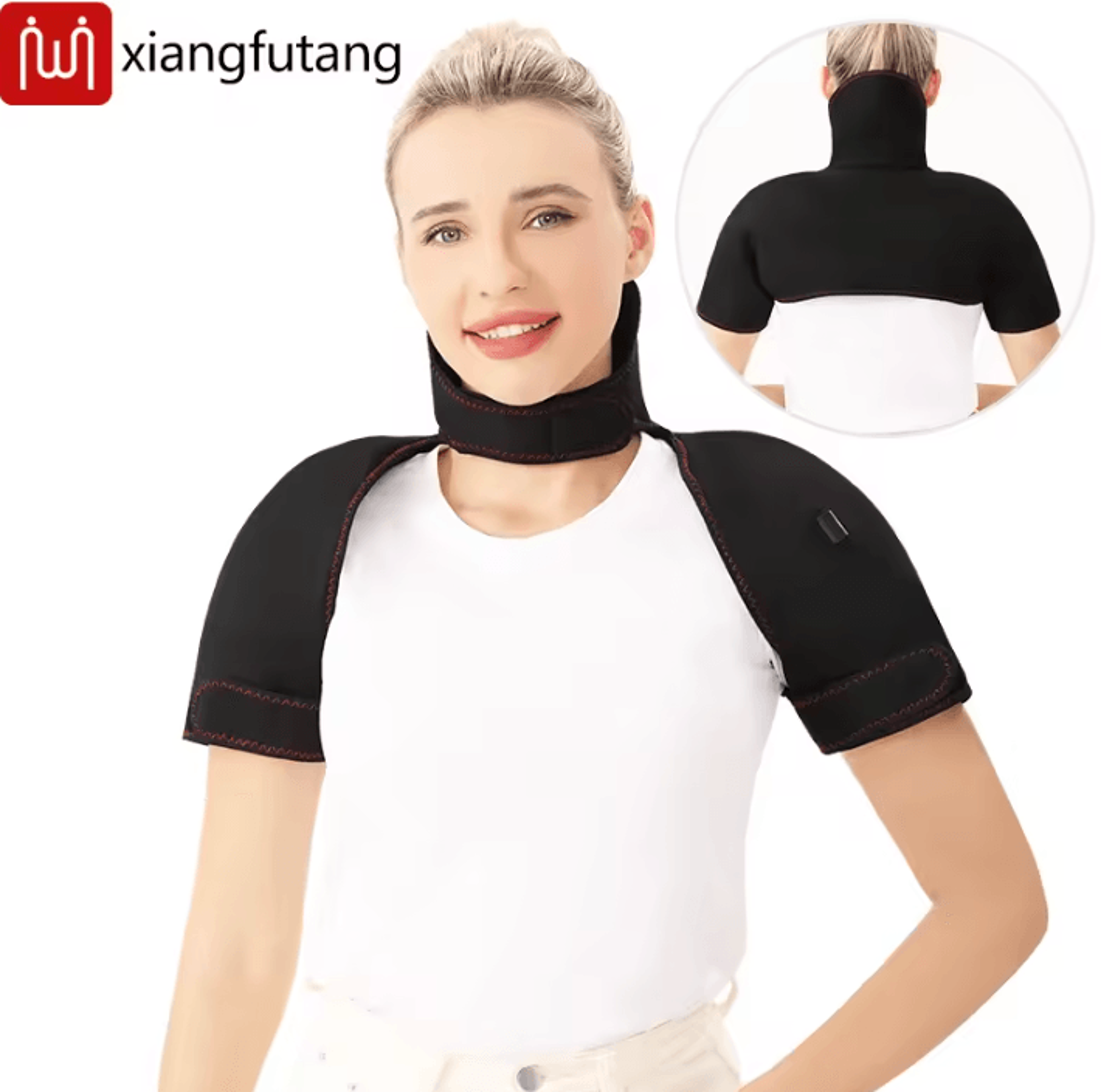 Shoulder  Neck Heating Pad  Electric Heated Neck Wrap With 3 Heat Levels For Soothing Warmth  Every 4