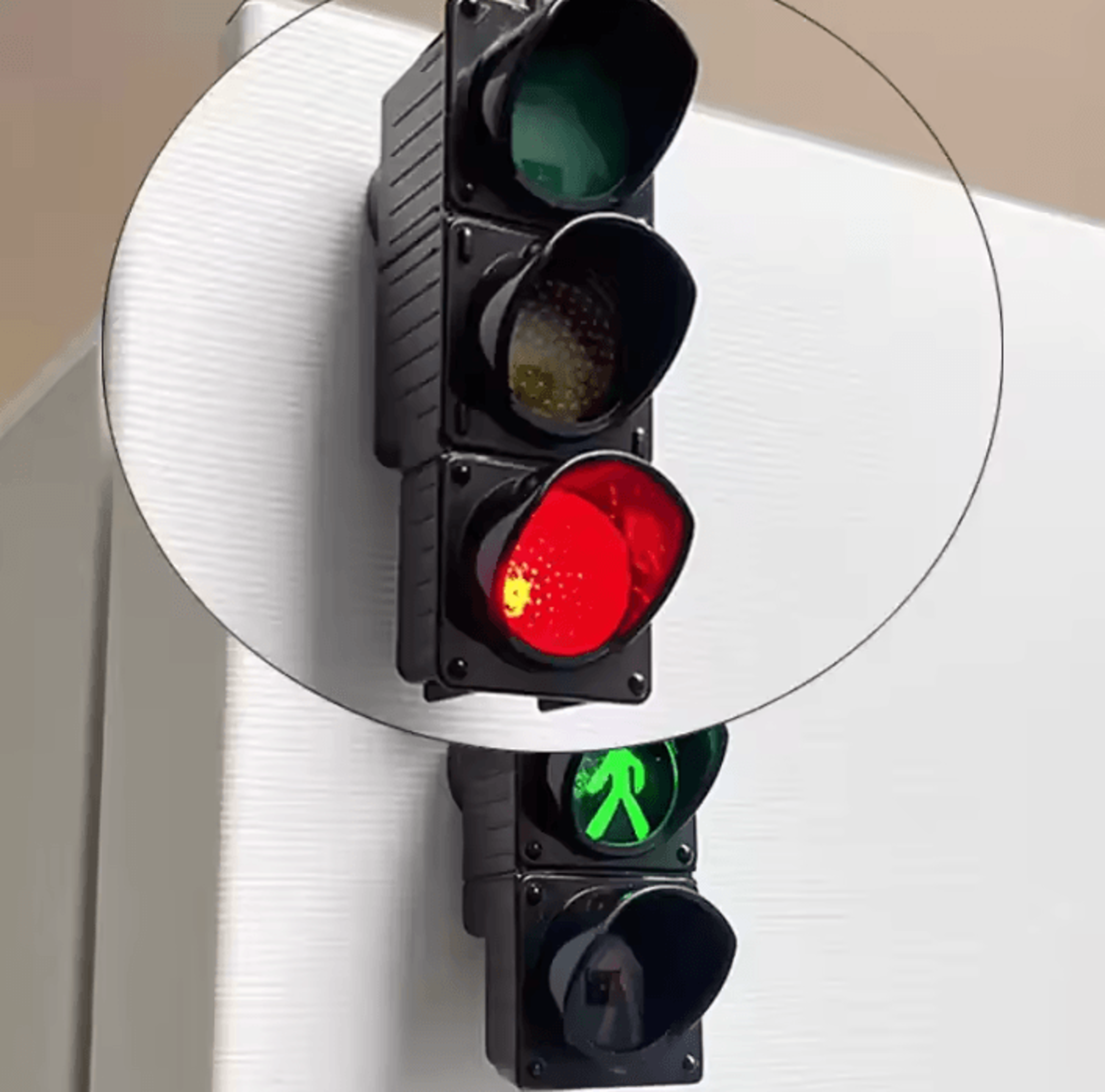 Mini Traffic Light Magnetic Refrigerator Magnet Decoration 5