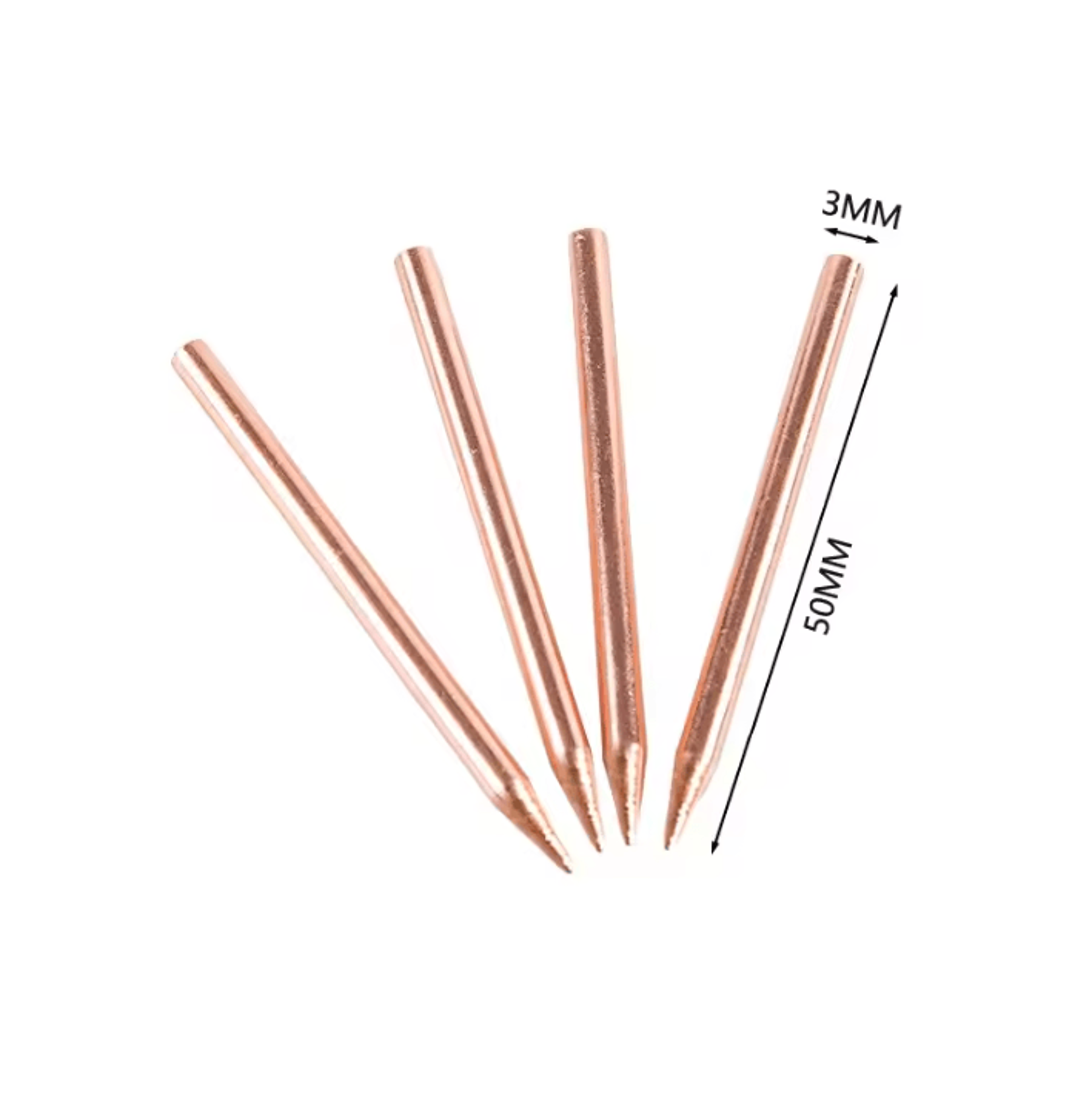 2Piece 3mm Spot Welder Electrode Tips For 18650 Battery Welding 2