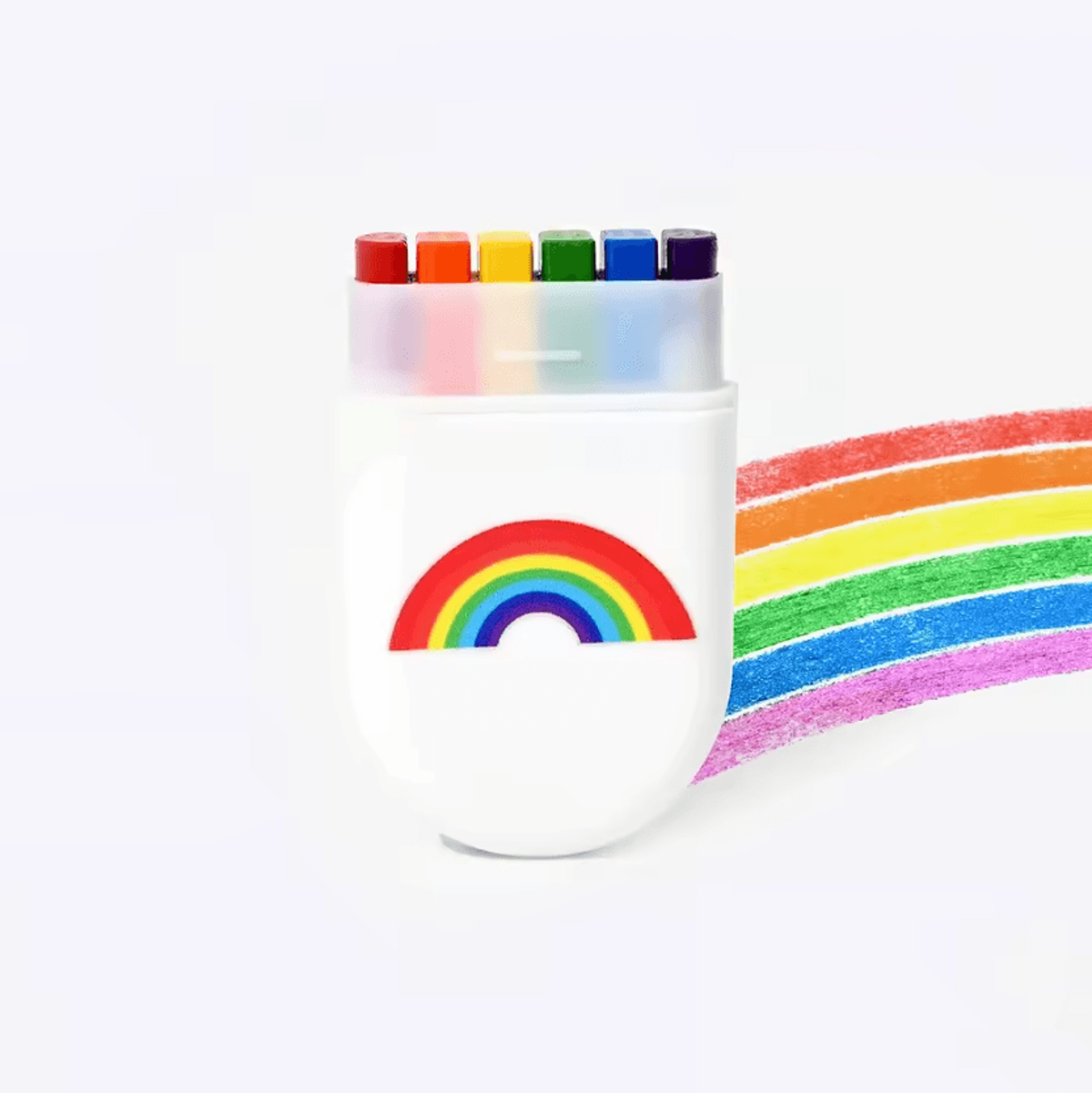 2Piece PocketSize Rainbow Crayon Set For Kids 3