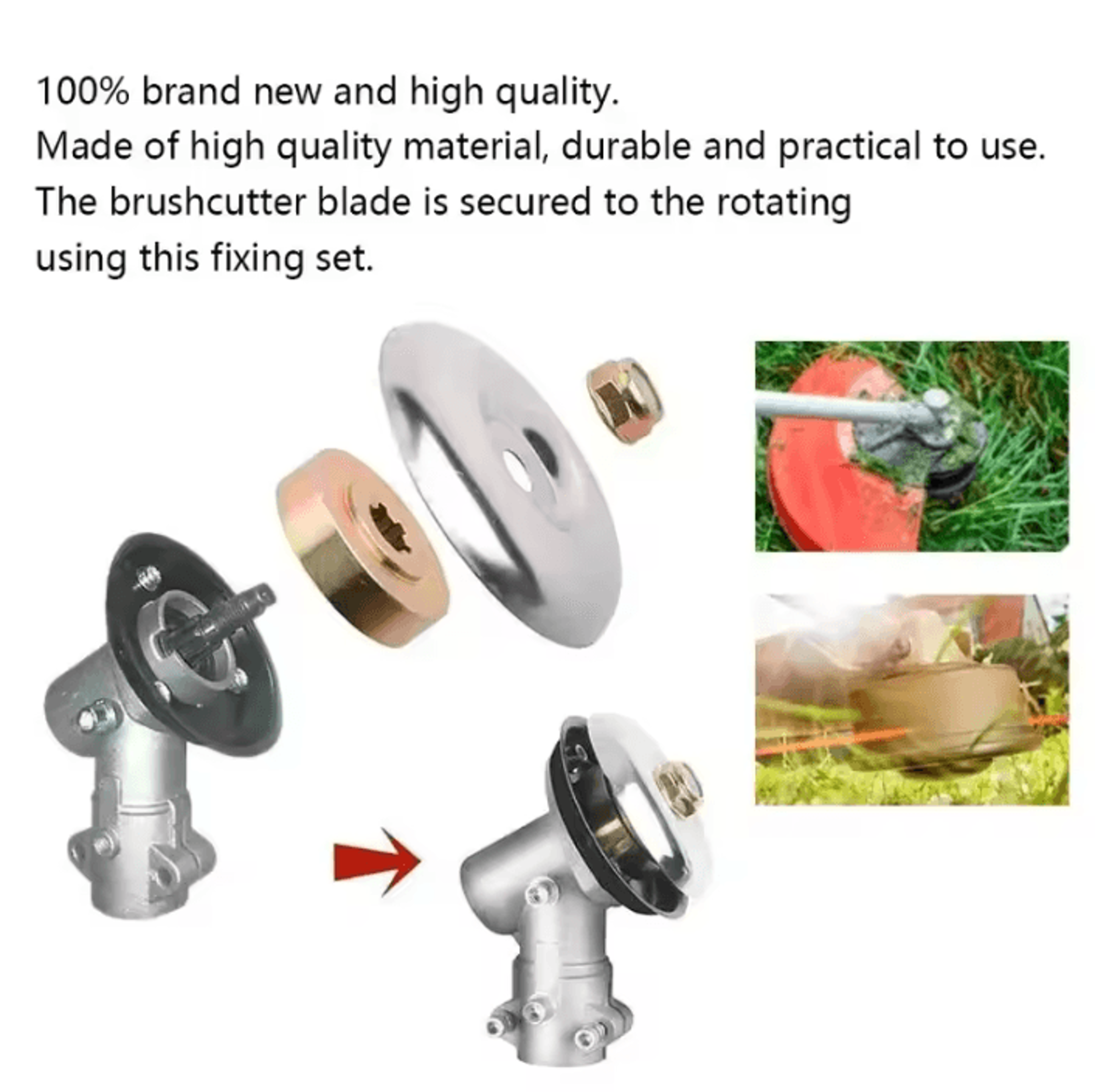 Universal Lawn Mower Trimmer Head Adapter Nut Fixing Kit 1