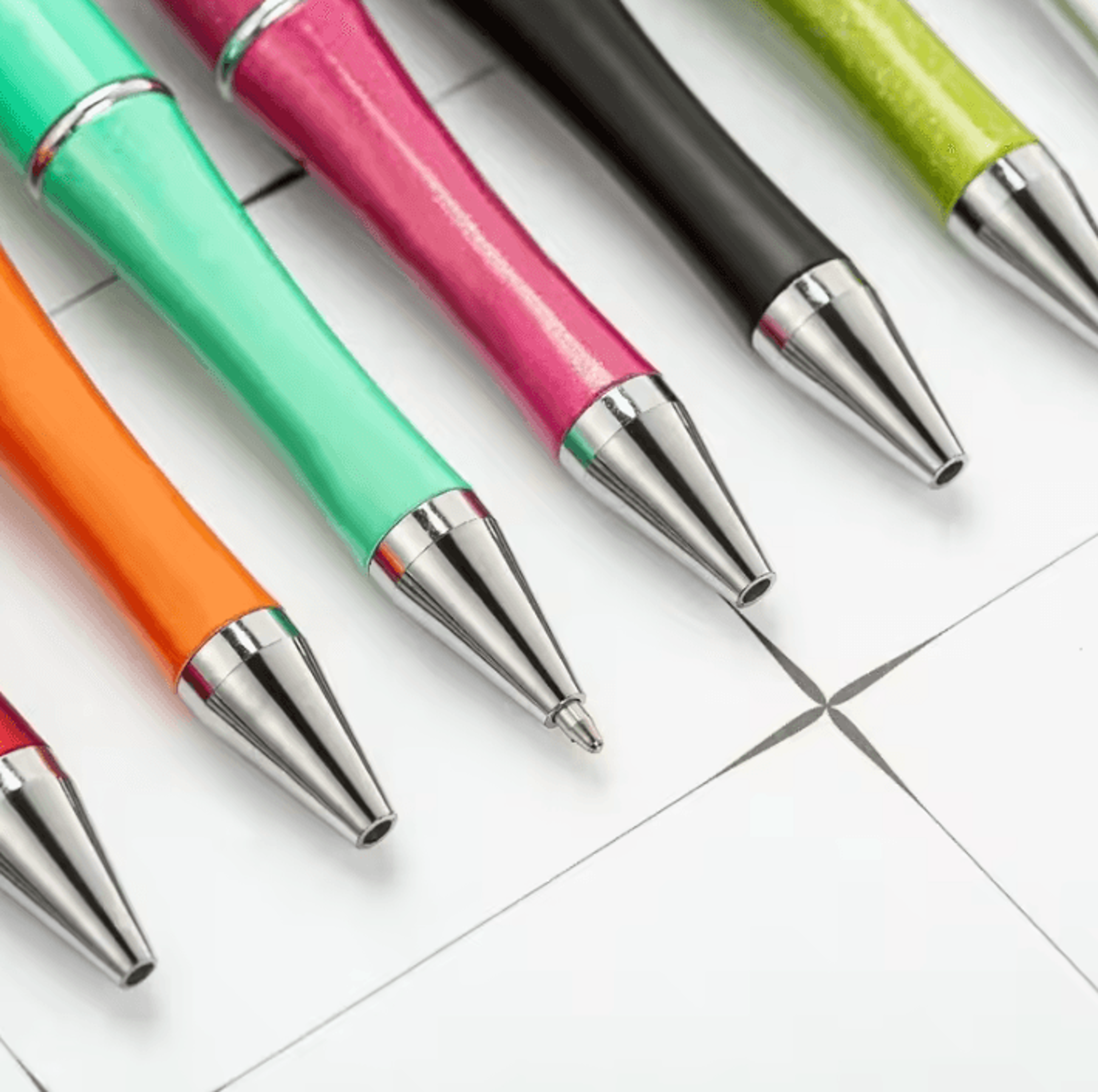 10Piece Mixed Beadable Ballpoint Pen Set For DIY Crafts  Party Favors 3