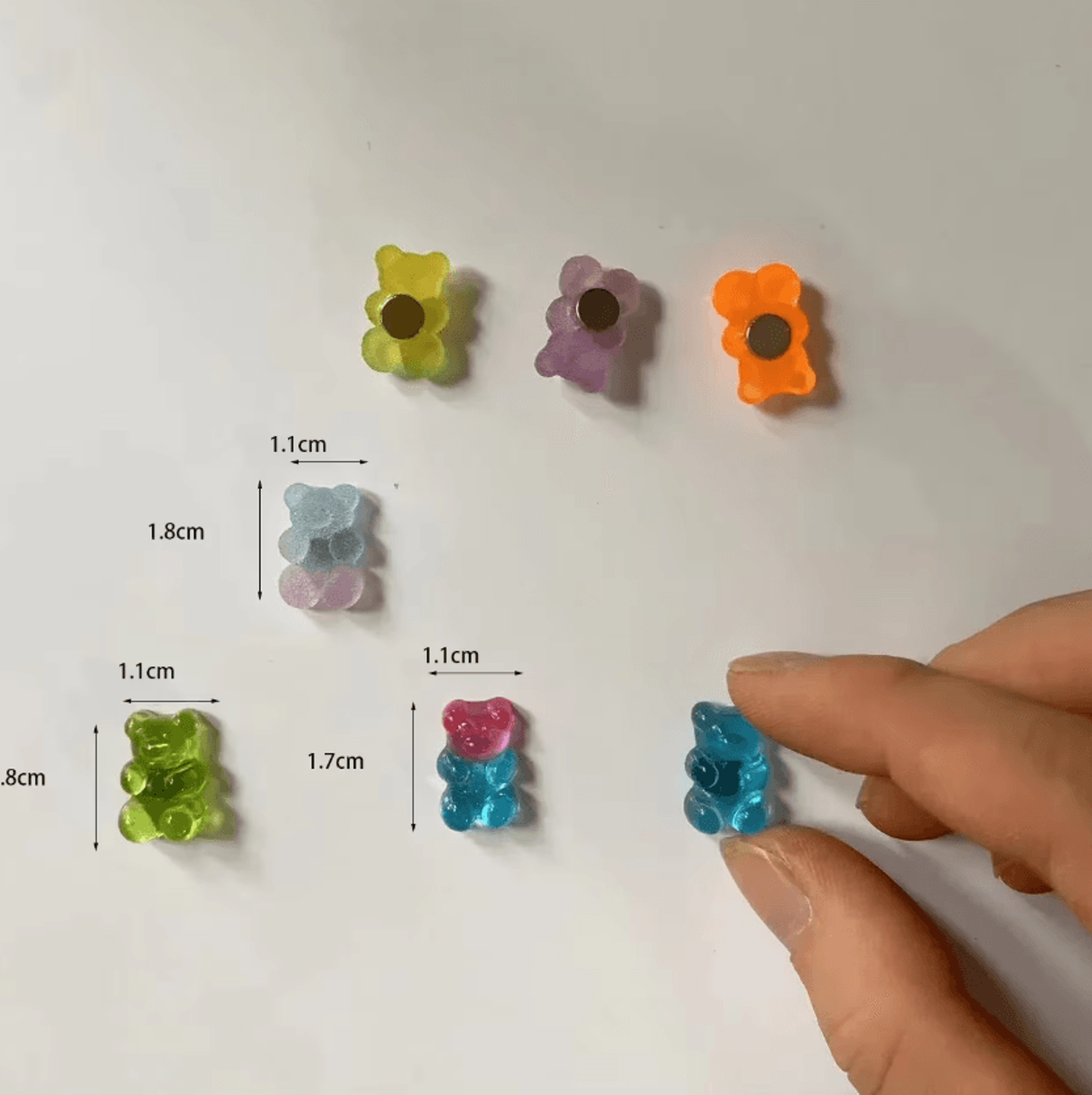 Sweet Bear Refrigerator Magnets  Cute Magnetic Clips For Fridge Whiteboard  Photo Display 1