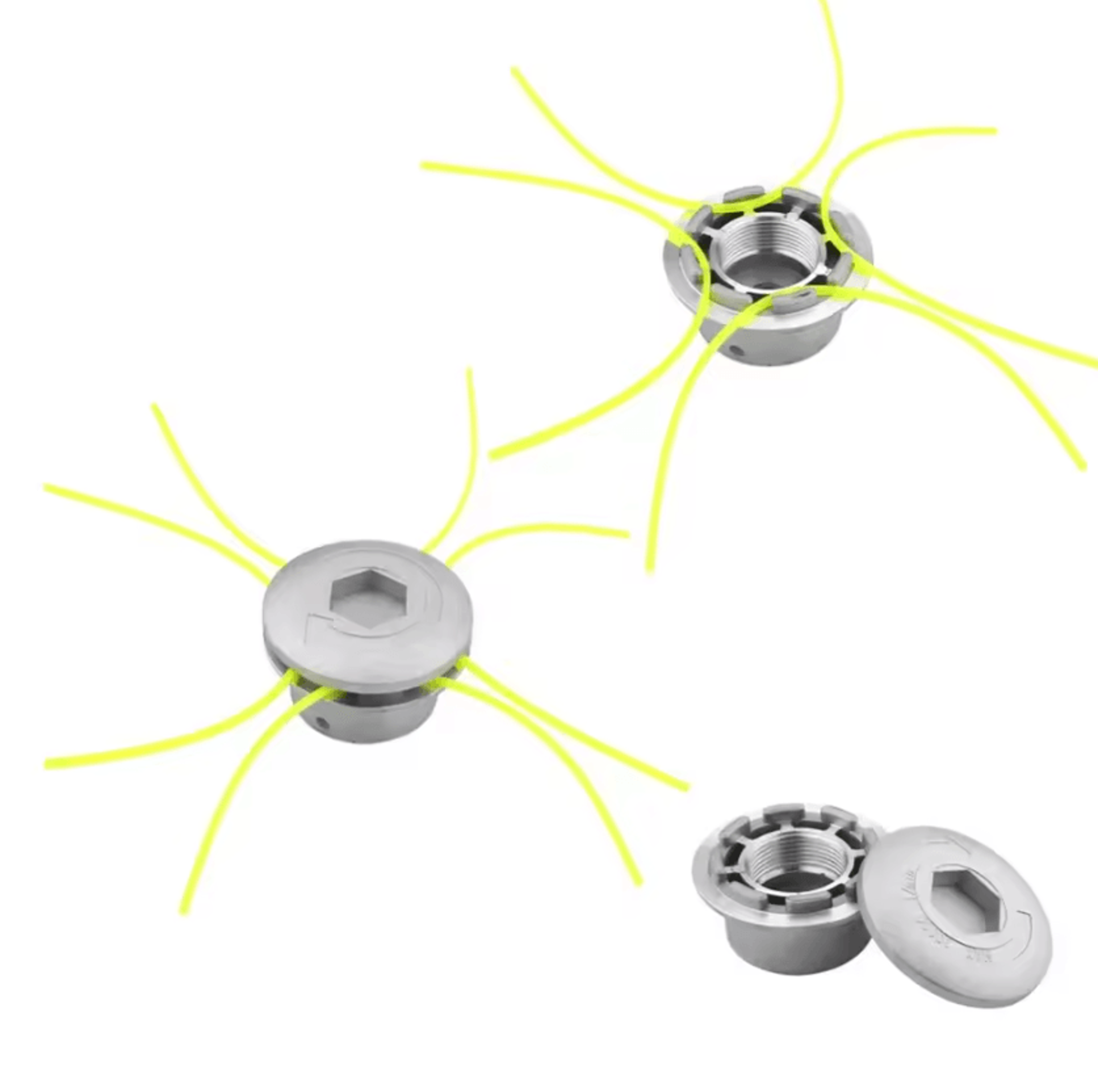 Universal Aluminum Grass Trimmer Head With 4 Nylon Lines For Brush Cutters  Lawn Mowers 2