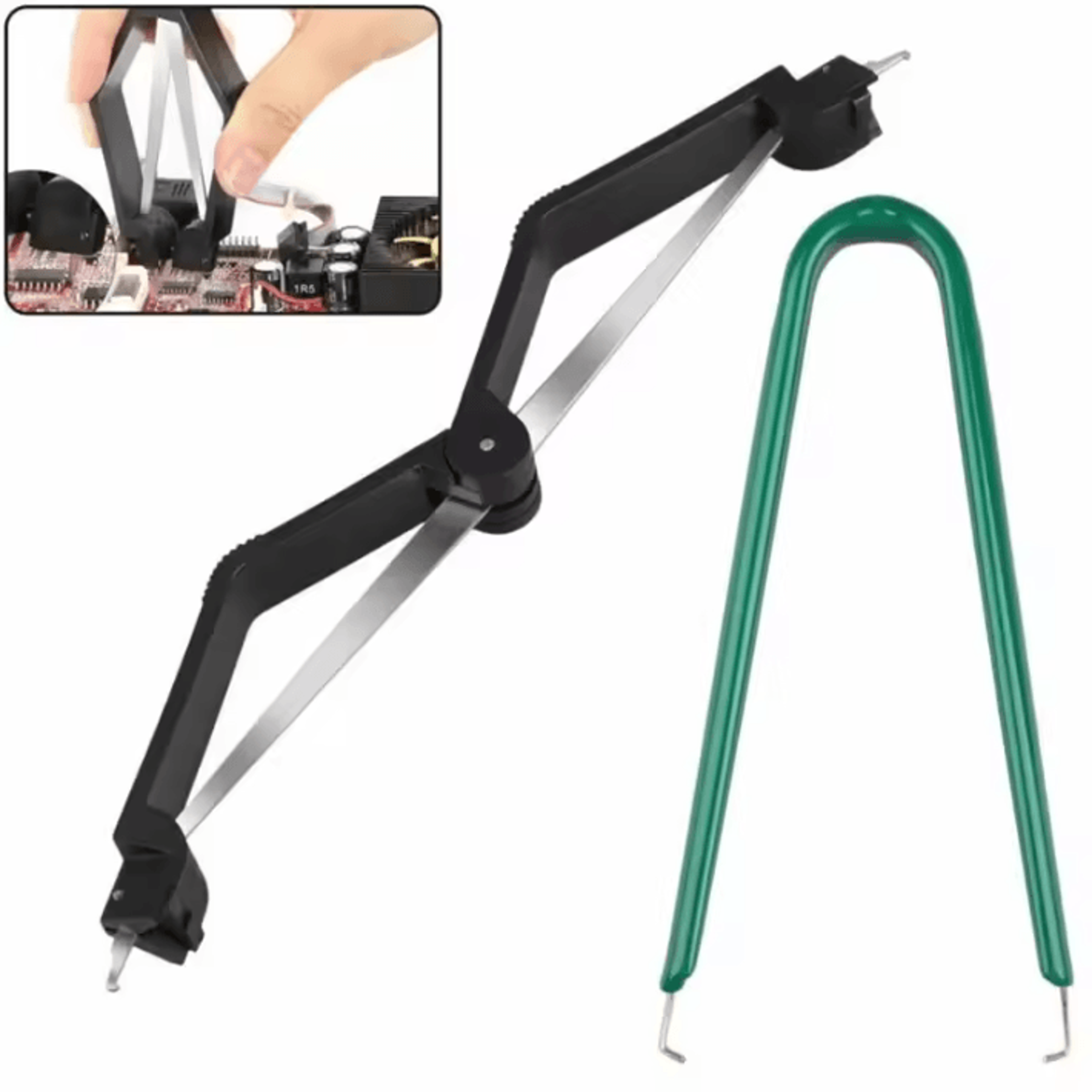 AntiStatic IC Chip Extractor Tool  UType DIP  ROM Chip Removal Puller 4
