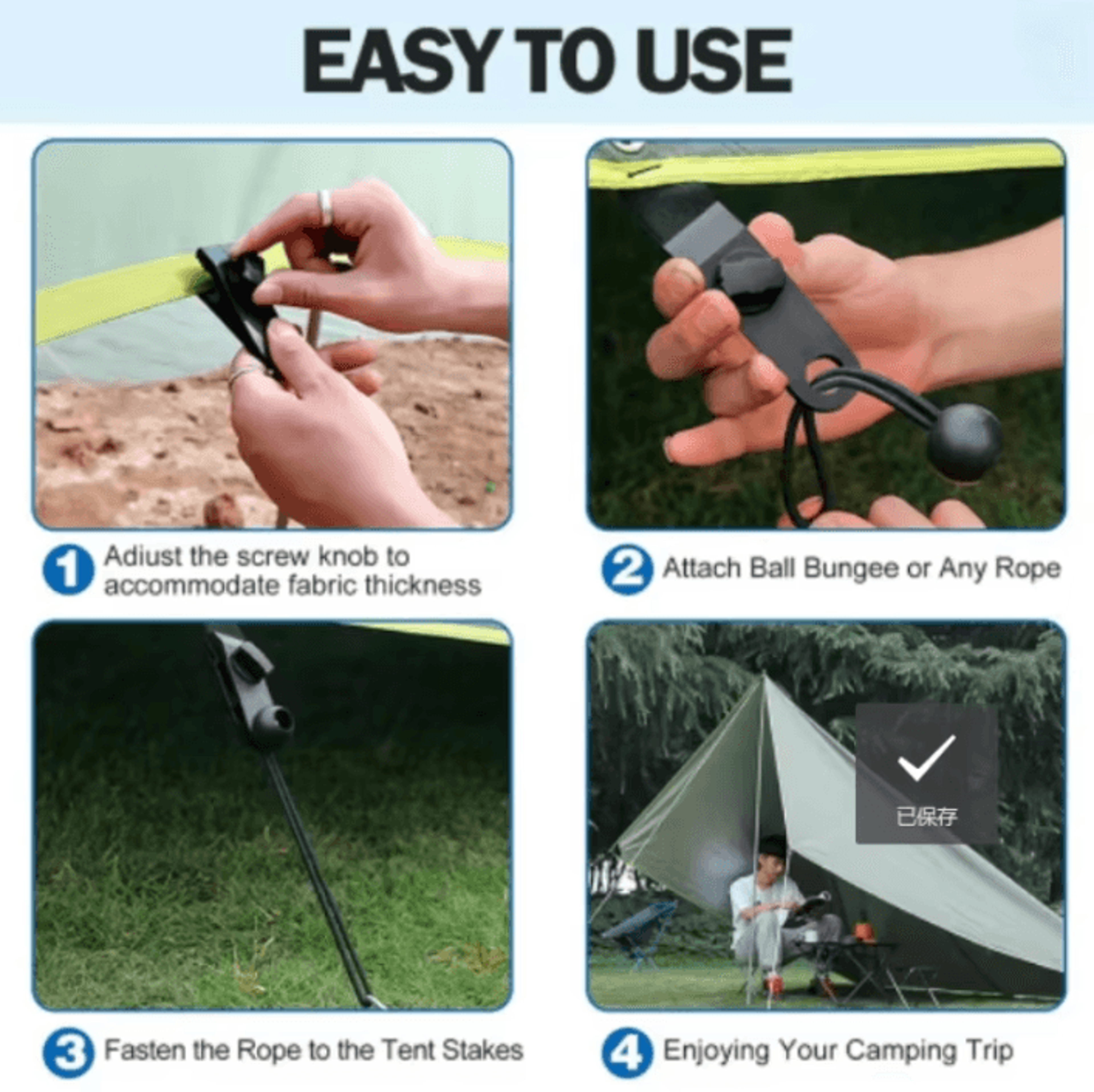 Heavy Duty Tarp Clips  Locking Tent Clamps For Camping Covers And Awnings 3