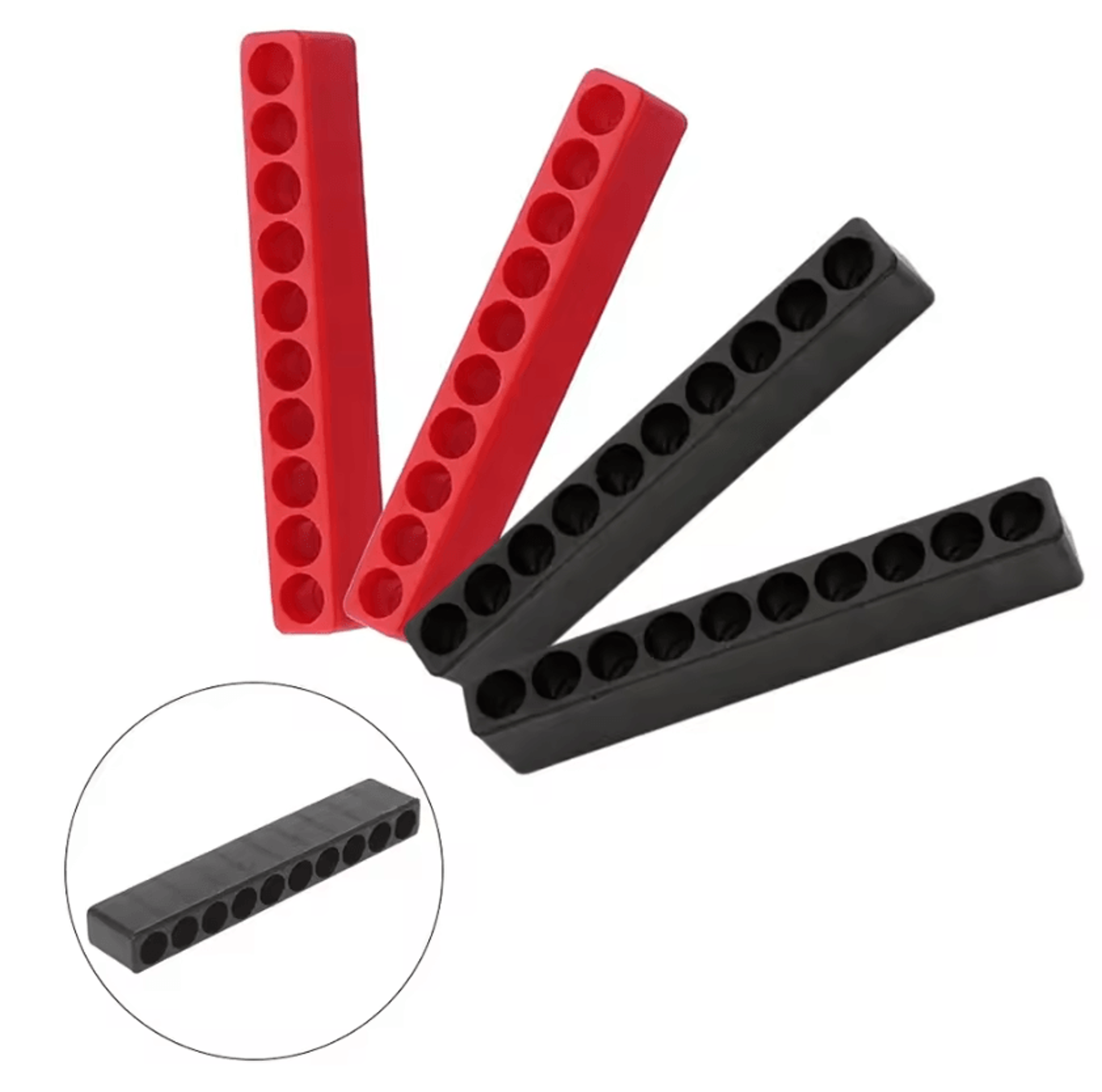 4Pack Screwdriver Bit Holder Organizer  10Slot 14 Hex Drill Bit Storage Rack 5
