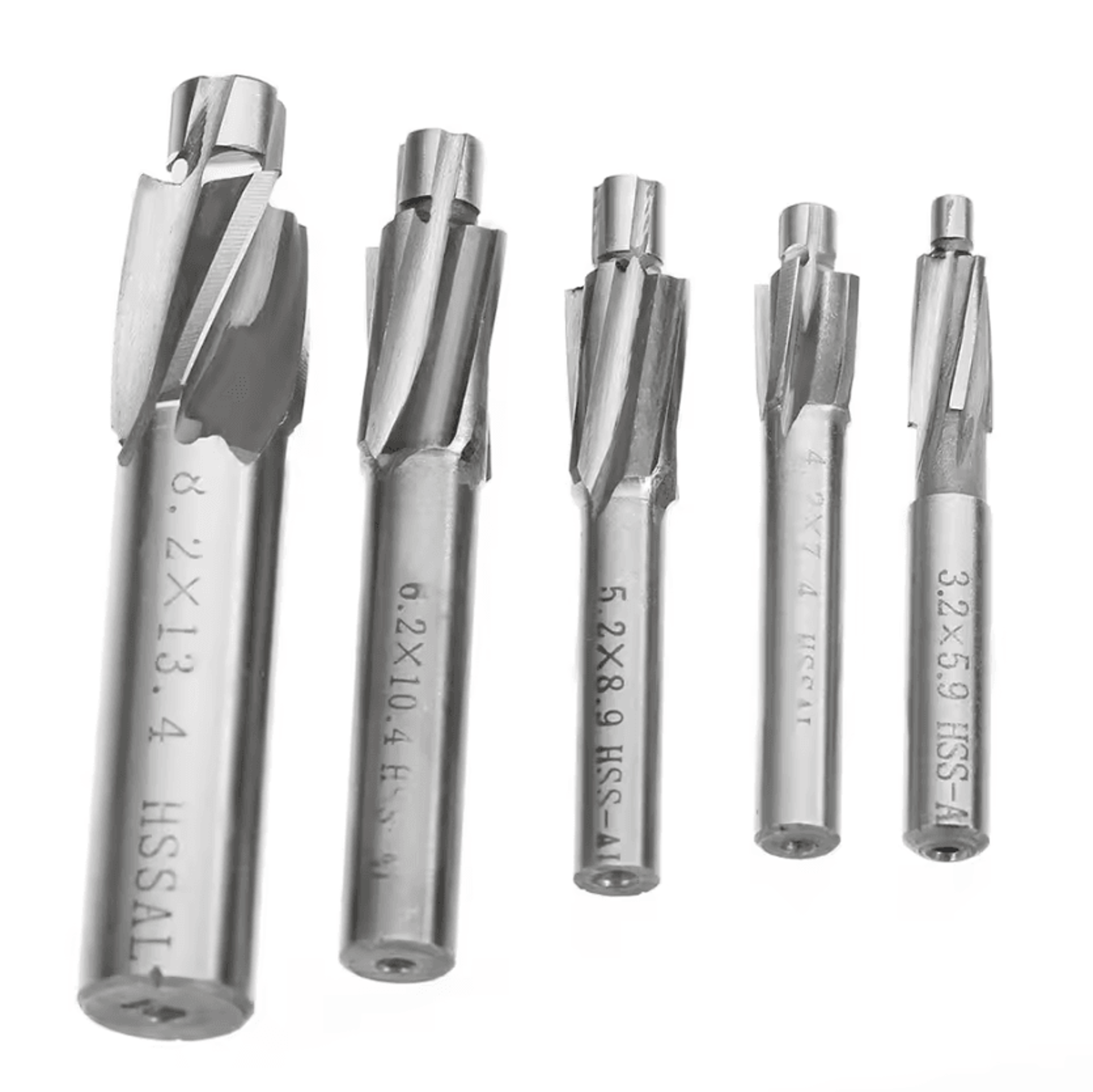 HSS Counterbore End Mill Set  M3M8 Countersink  Flat Counterbore Drill Bits 1