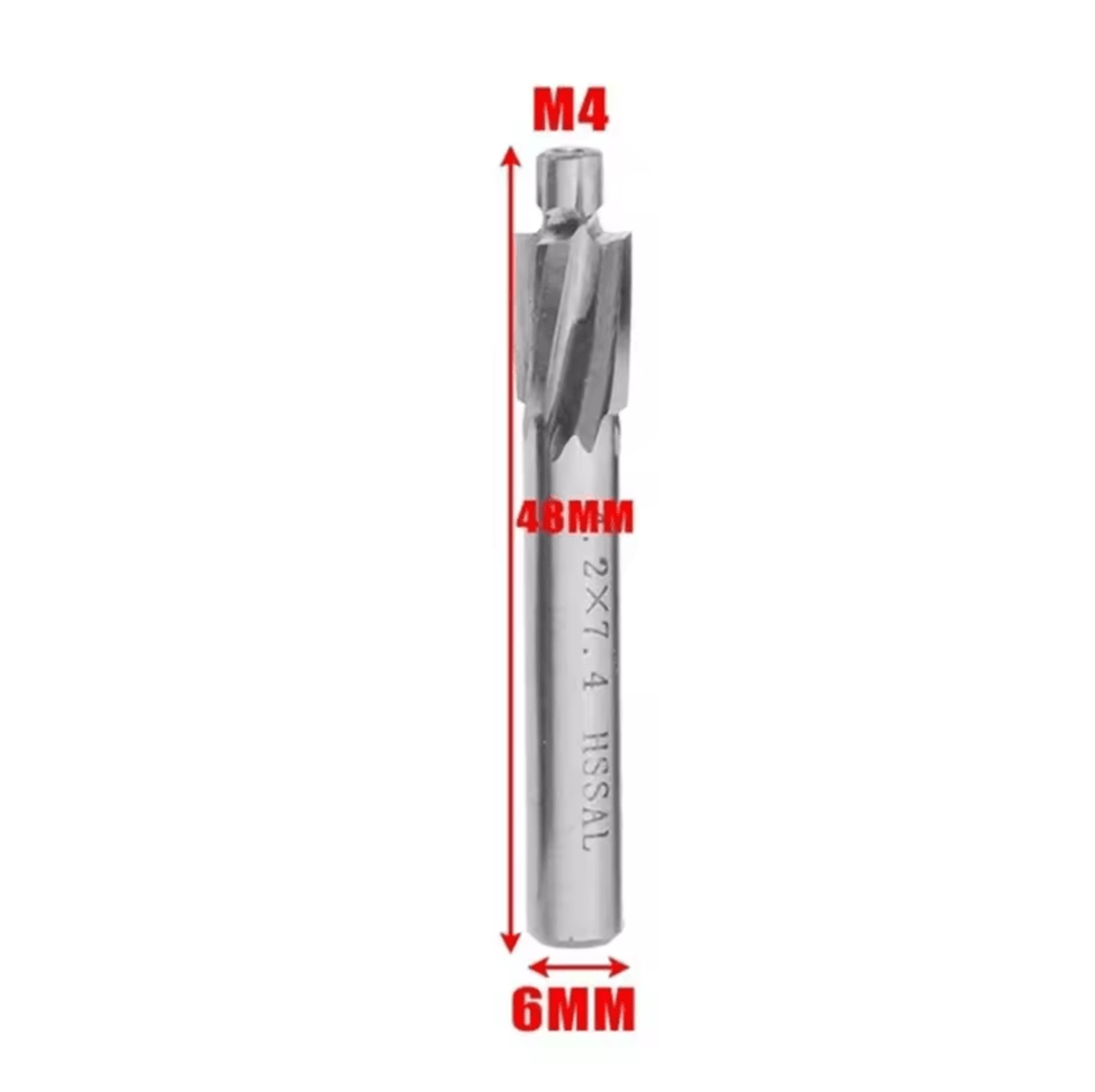 HSS Counterbore End Mill Set  M3M8 Countersink  Flat Counterbore Drill Bits 6