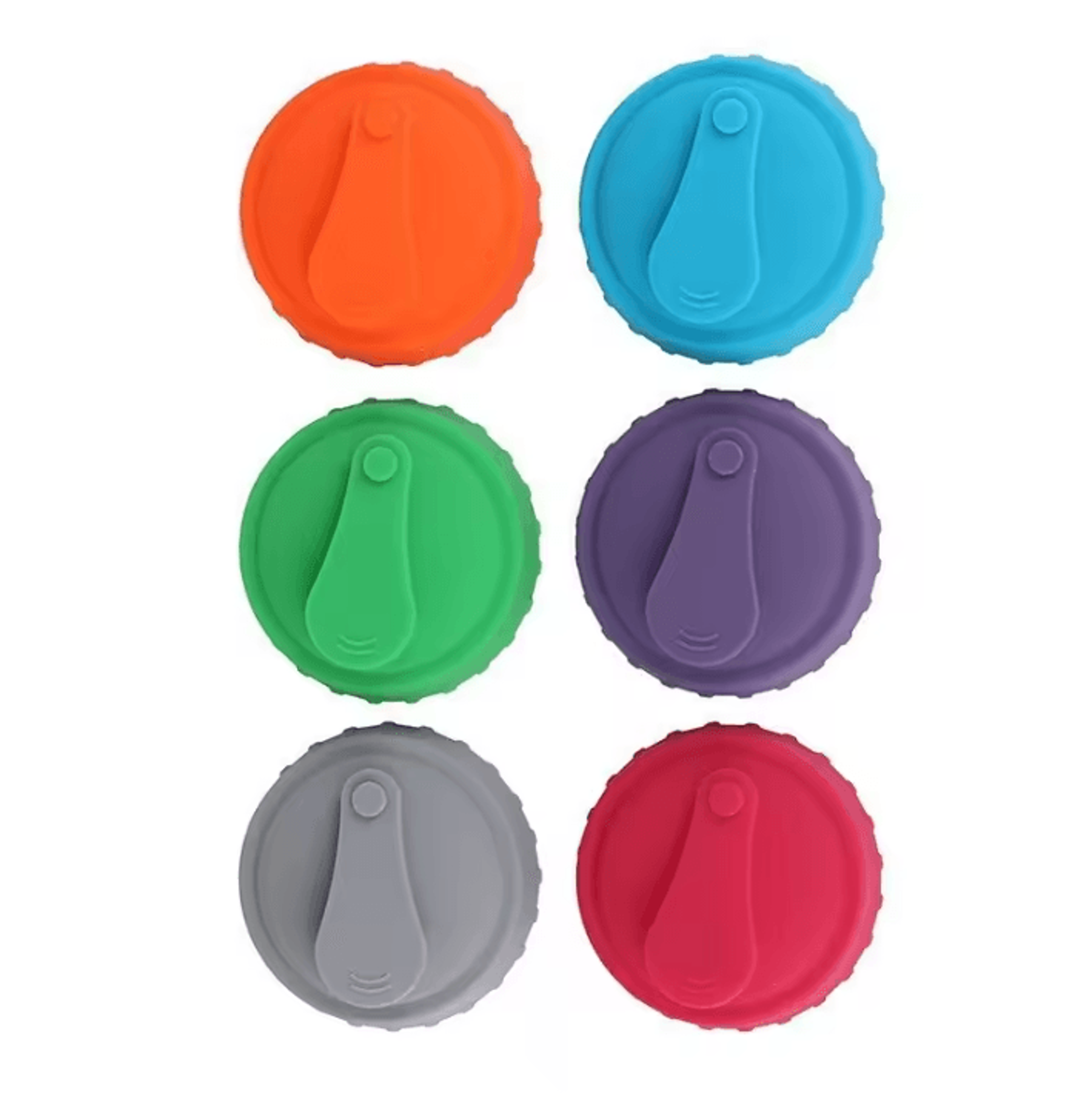 Reusable Silicone Soda Can Lid Set For Standard Beverage Cans 7