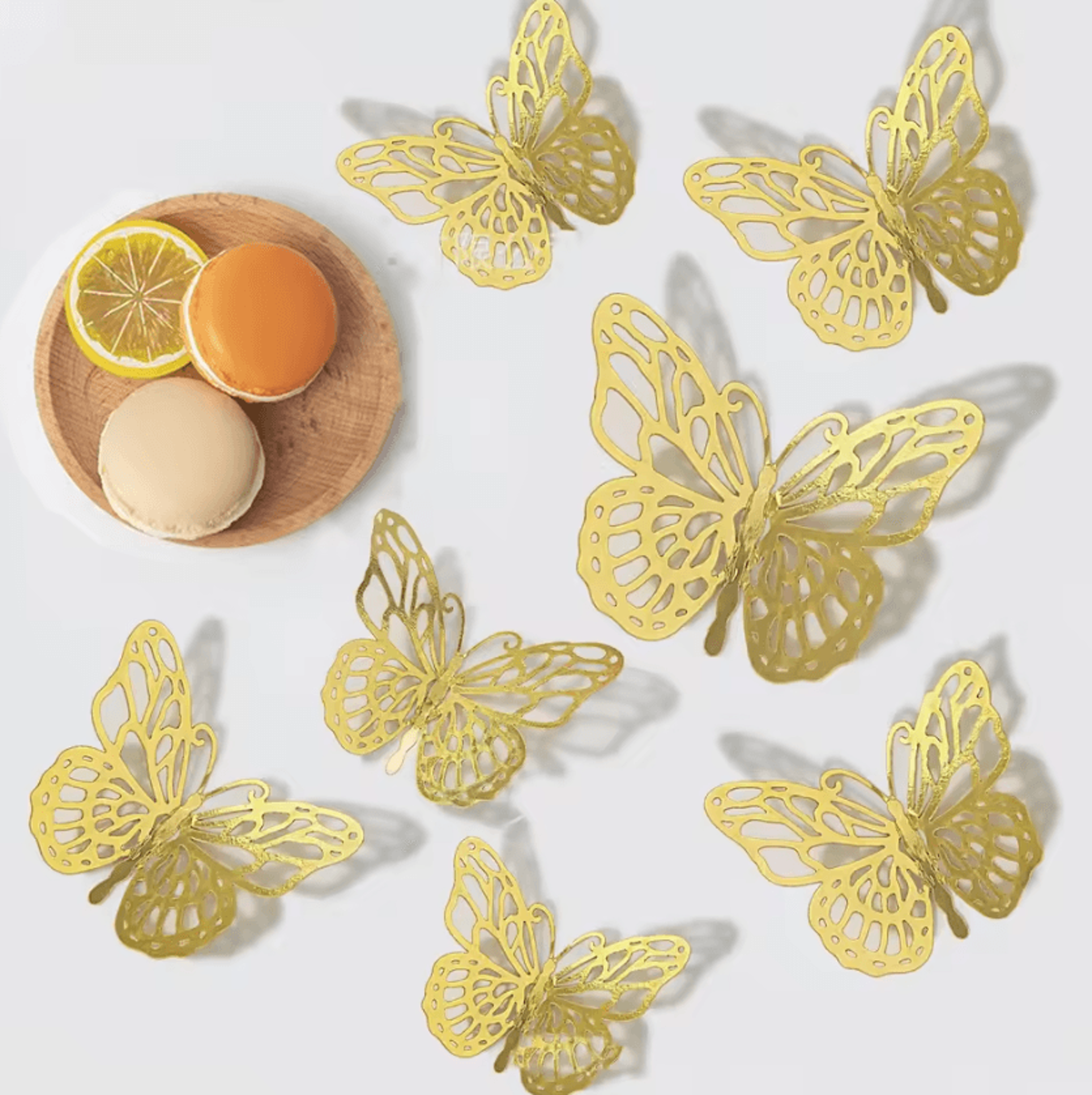 48Piece 3D Butterfly Wall Decor Set For Room Party  Cake Decorations 4