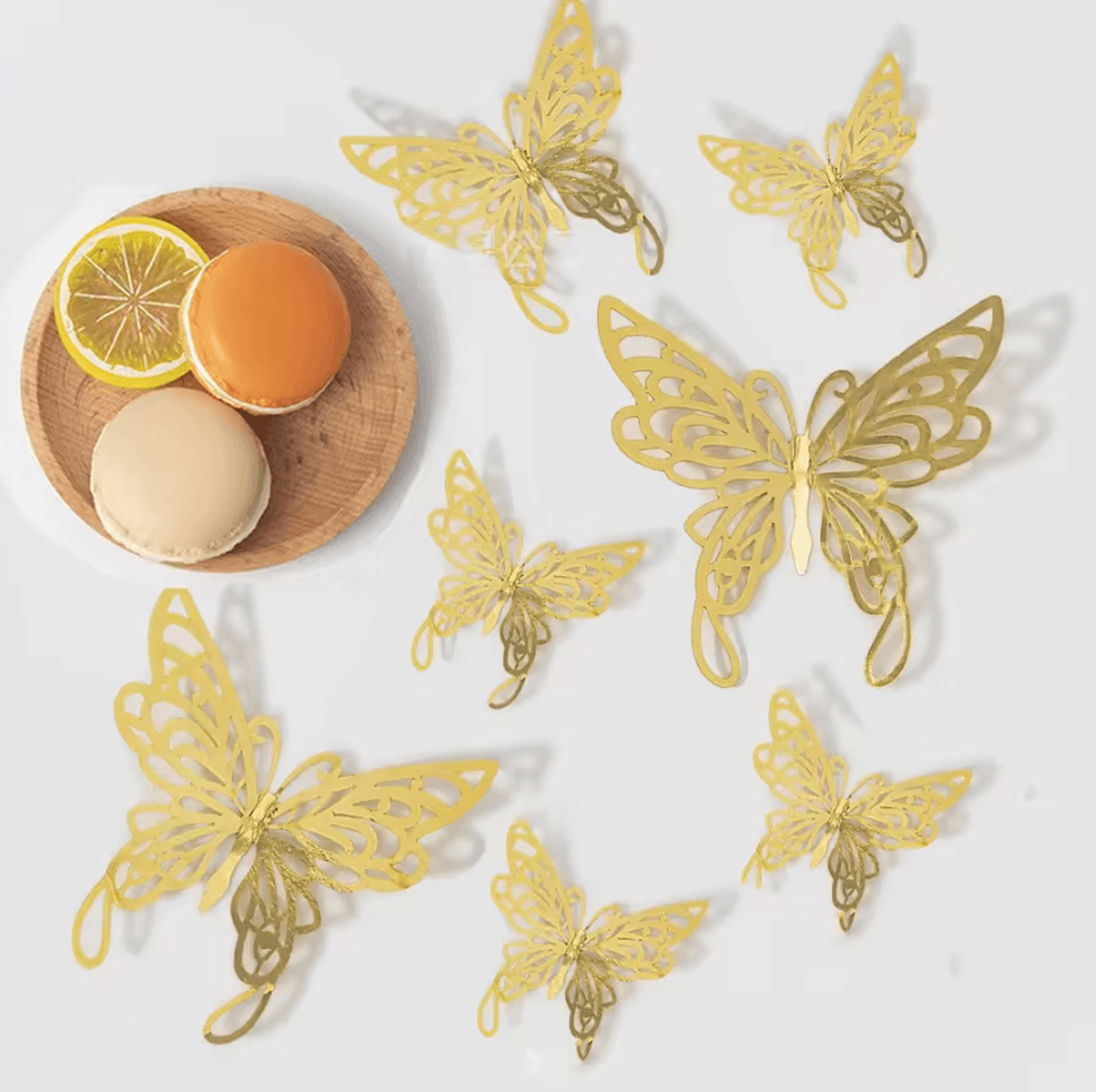 48Piece 3D Butterfly Wall Decor Set For Room Party  Cake Decorations 5
