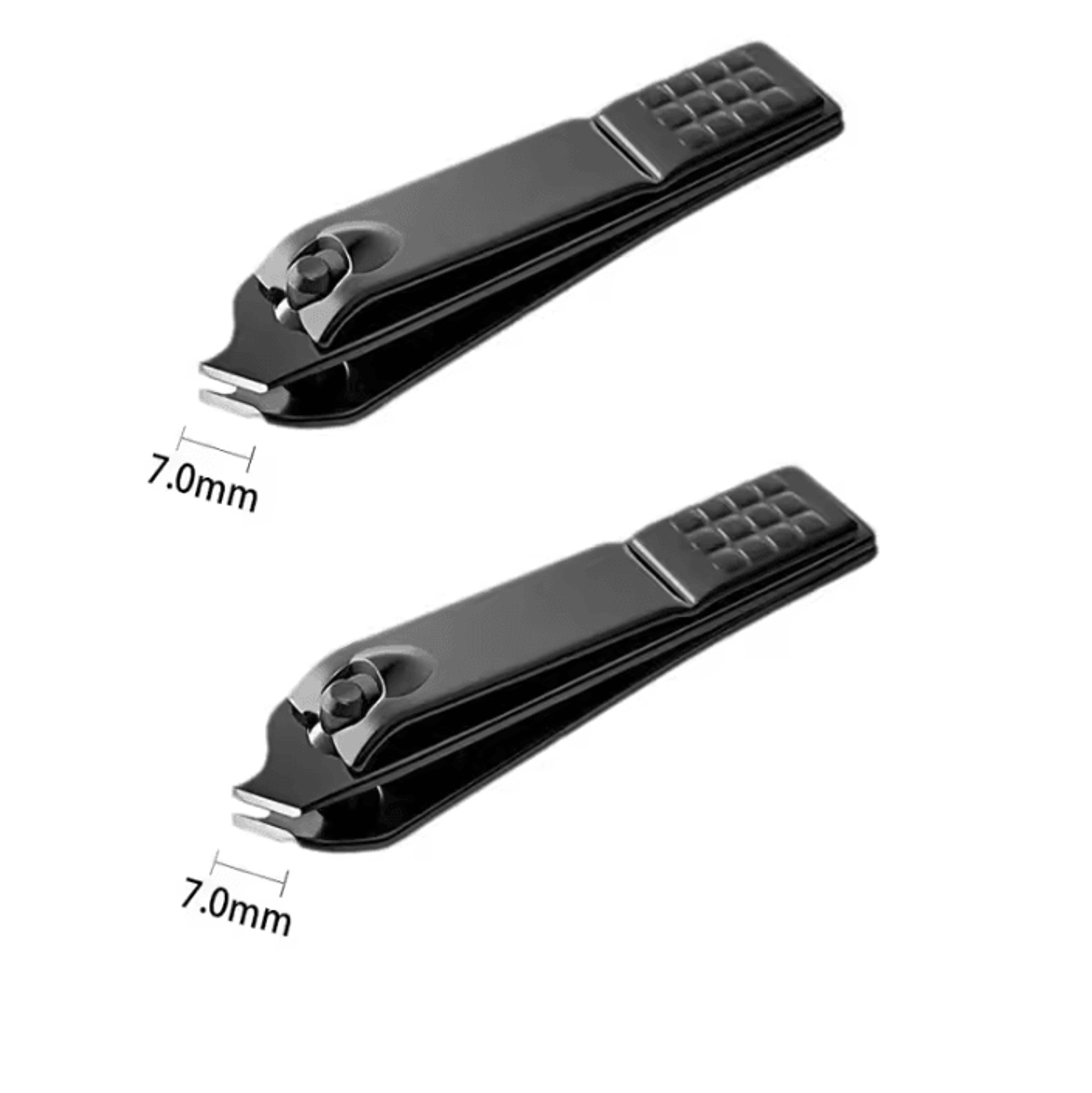 Professional Stainless Steel Black Nail Clippers For Fingernails  Thick Toenails 9