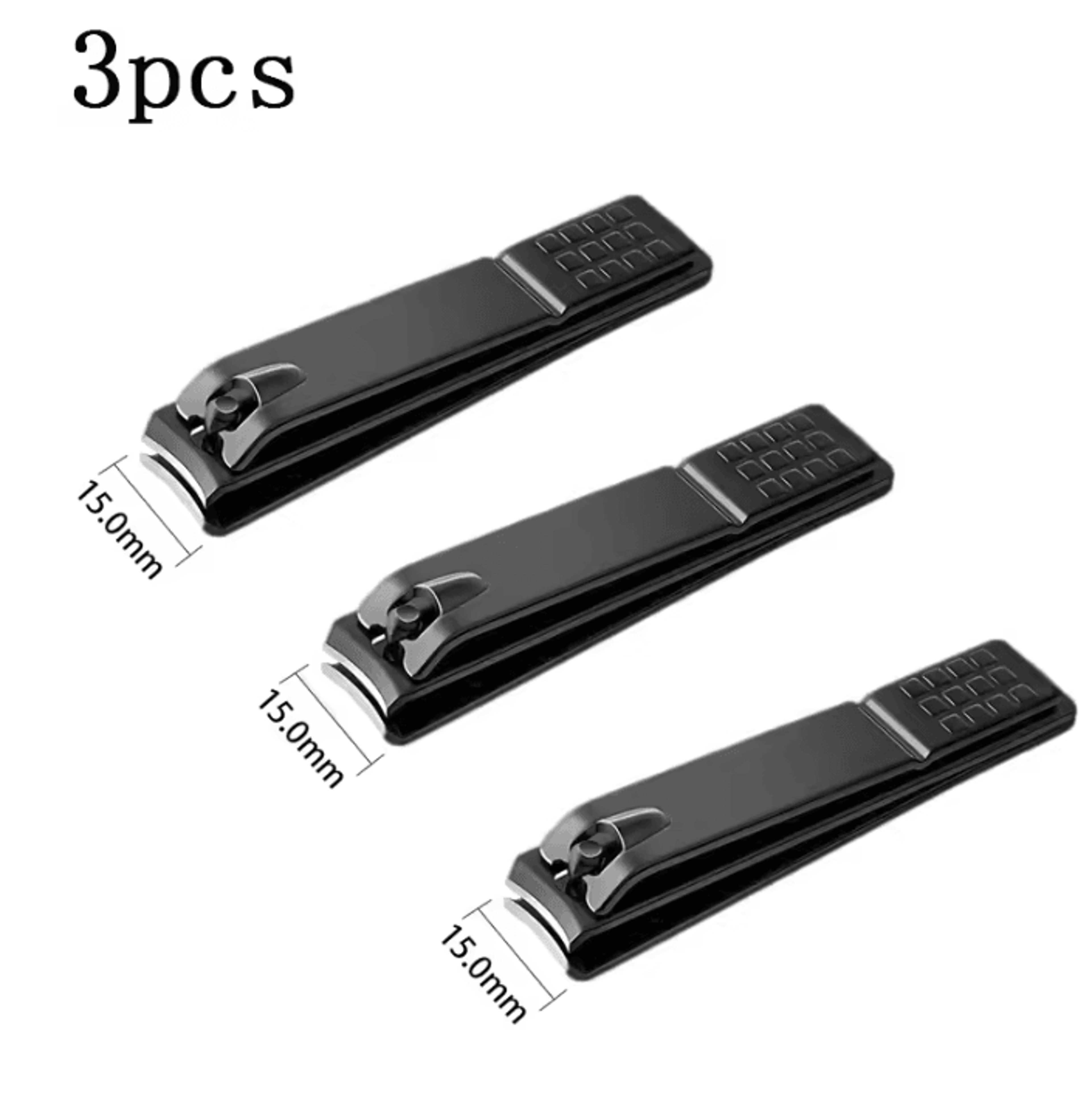 Professional Stainless Steel Black Nail Clippers For Fingernails  Thick Toenails 8