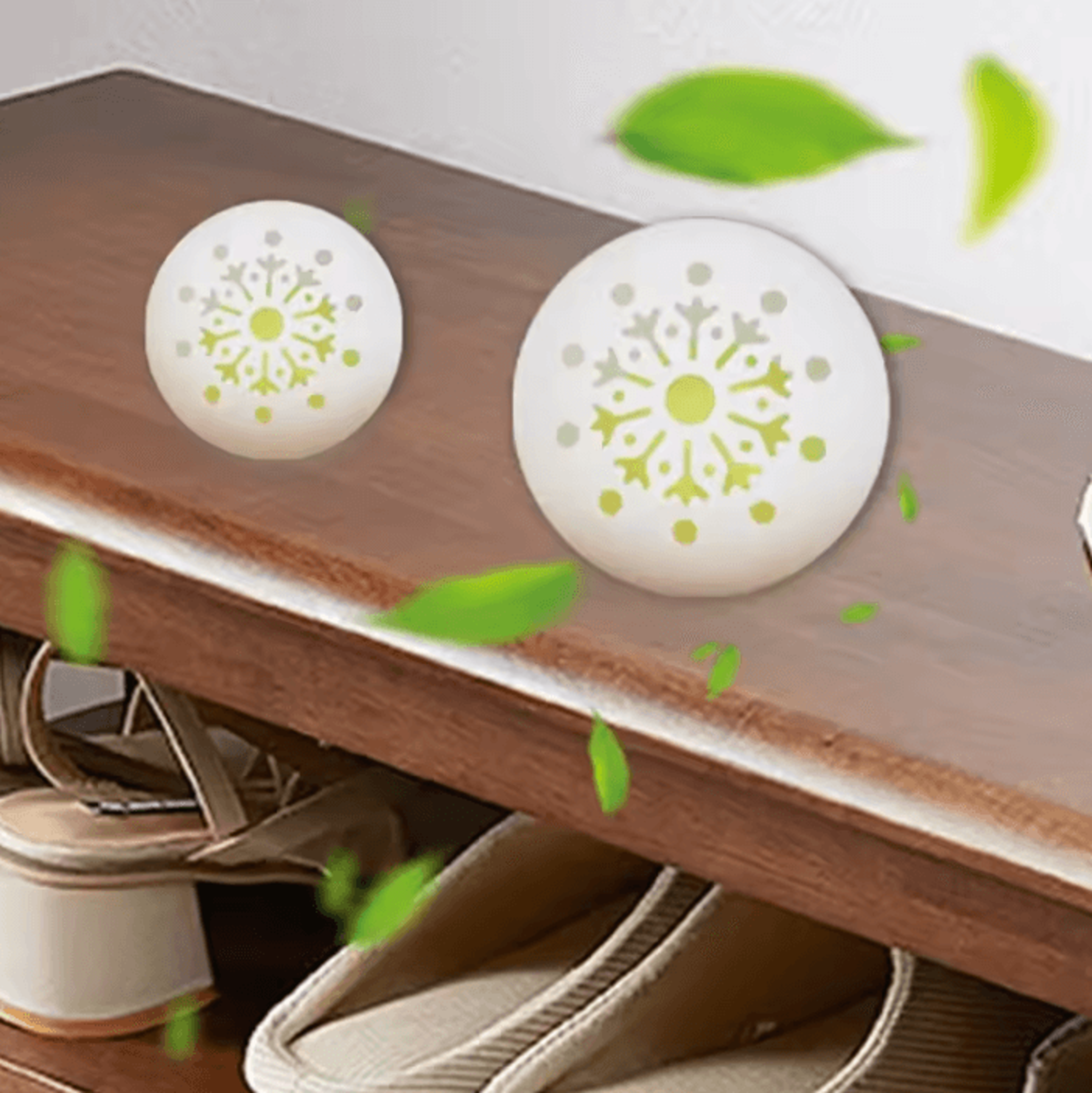 Jasmine Scent Shoe Deodorizer Balls  Freshener For Shoes Closets  Small Spaces 1