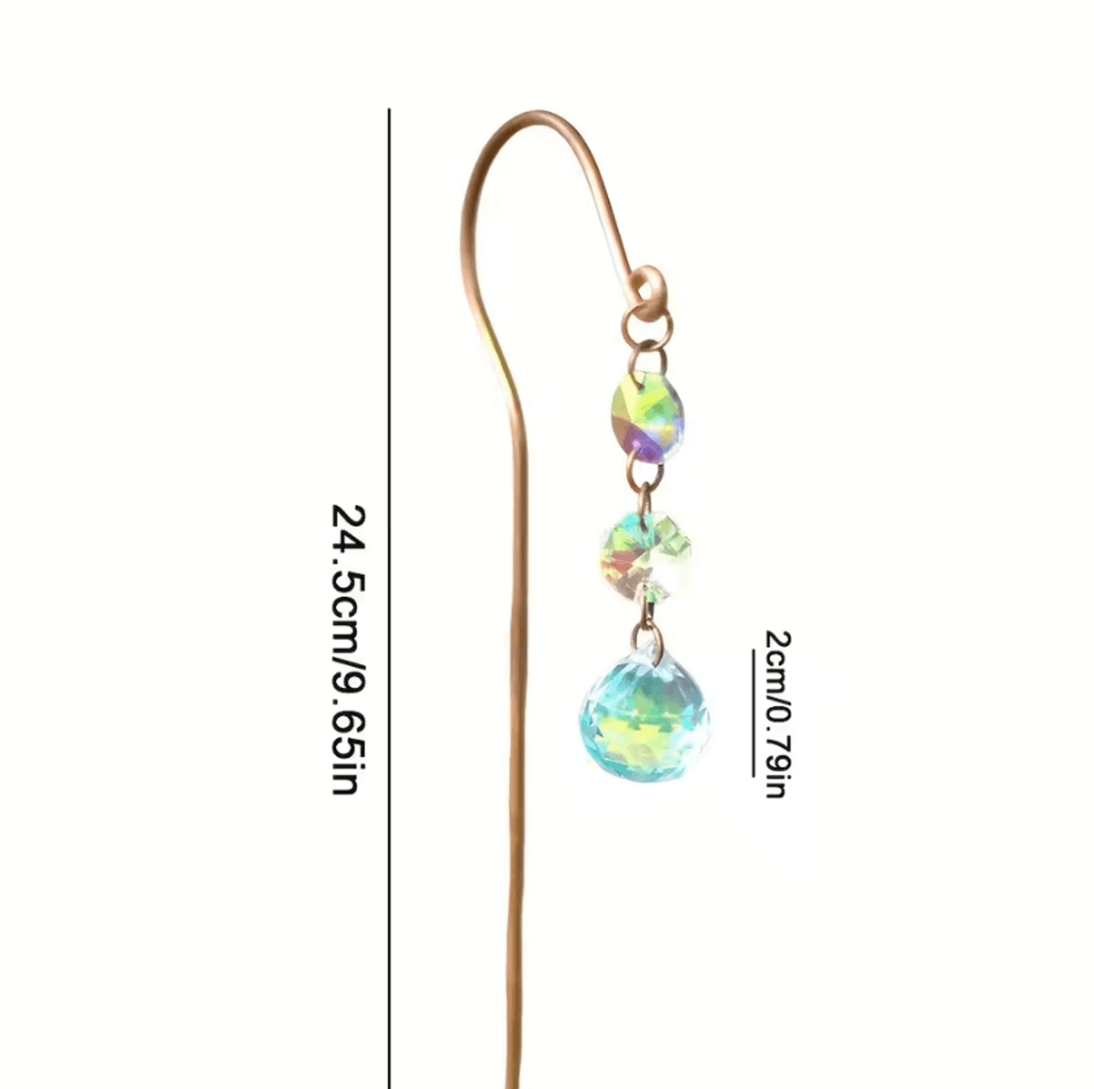 Crystal Sun Catcher Garden Ornament Hanging Prism For Potted Plants 4
