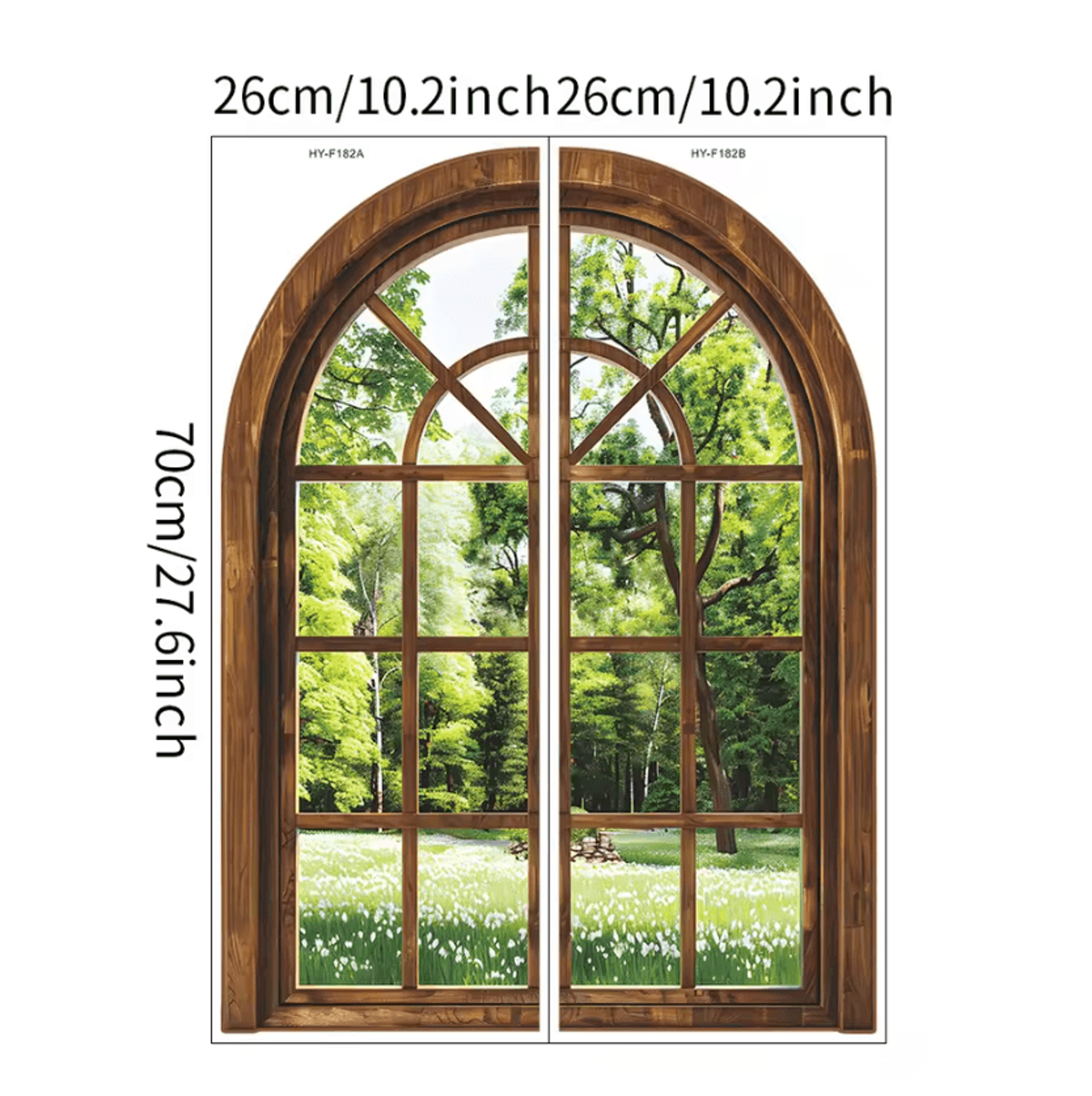 3D Fake Window Wall Sticker Removable Plant Wall Decal For Home  Office Decor 4