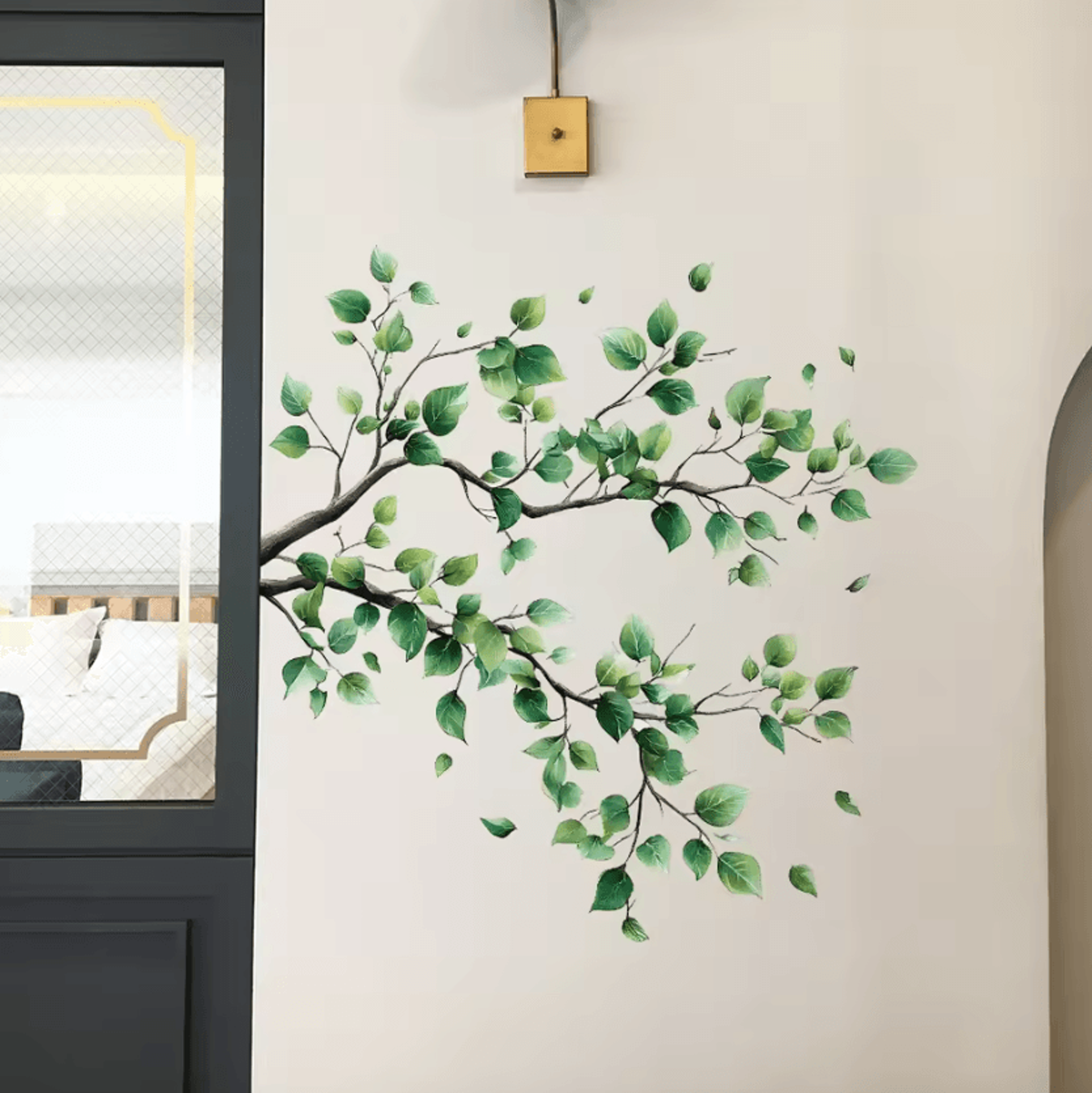Branches And Leaves Peel And Stick Wall Decal For Home Decor 3