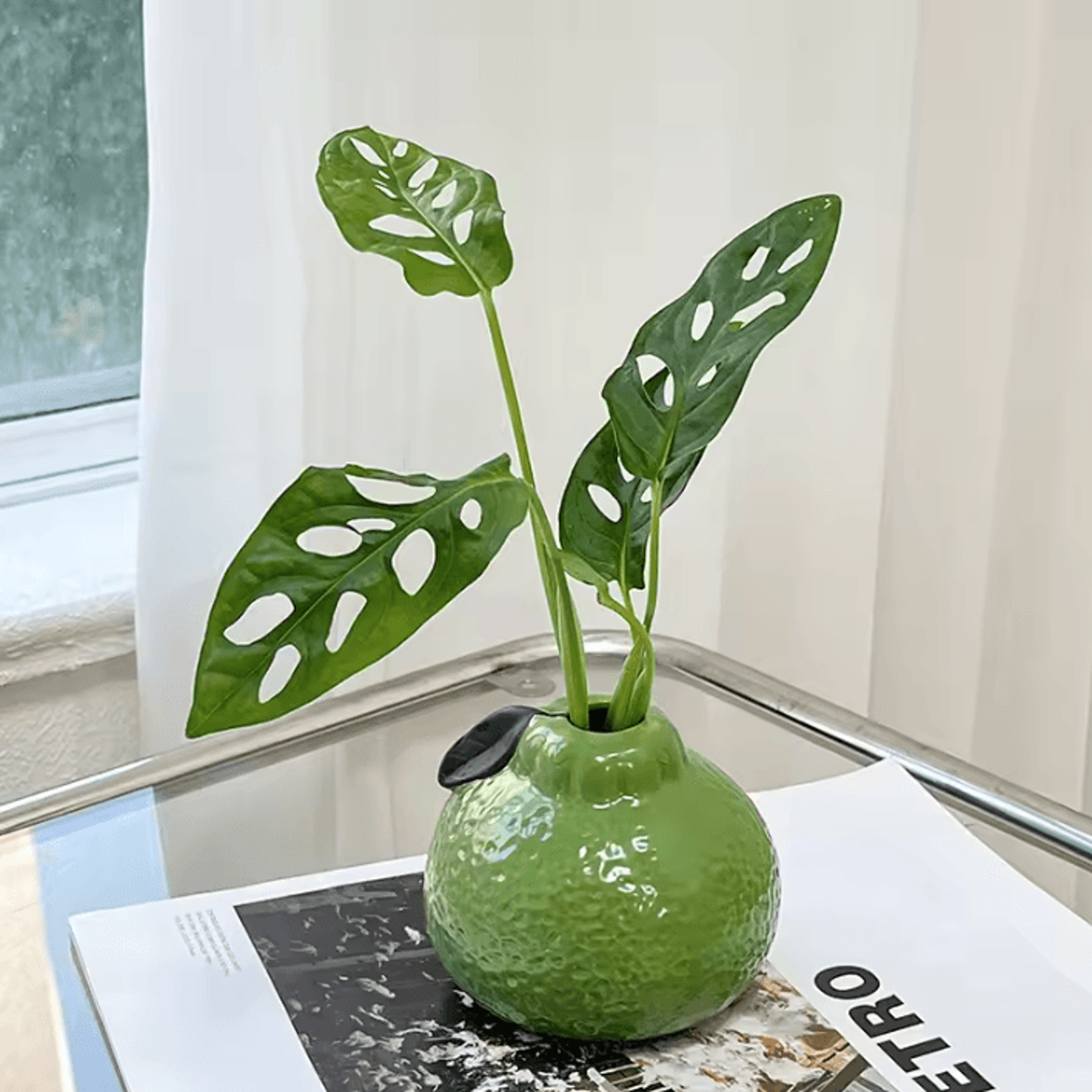 FruitShaped Ceramic Vase For Modern Home Table Decor 1