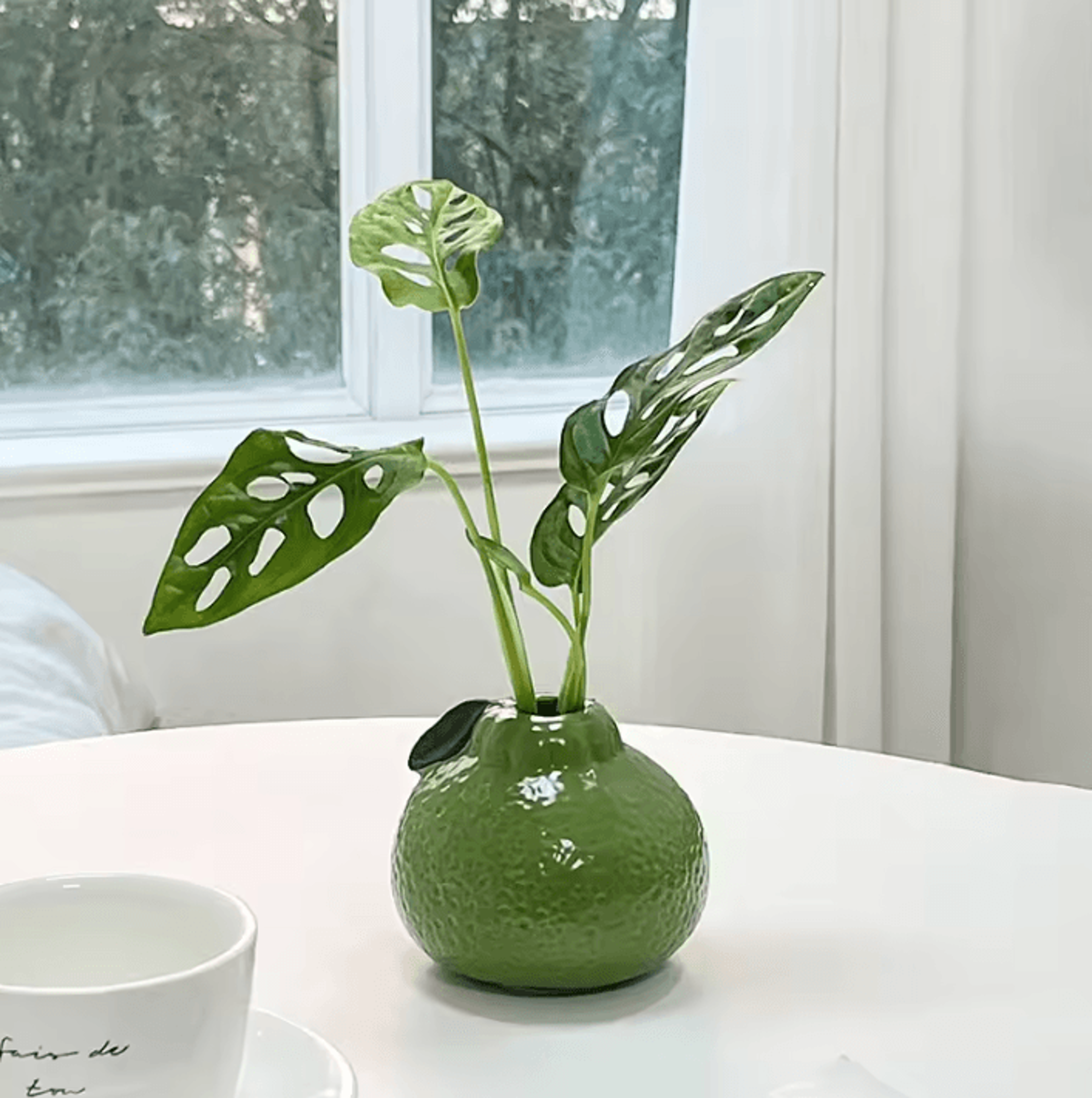 FruitShaped Ceramic Vase For Modern Home Table Decor 2