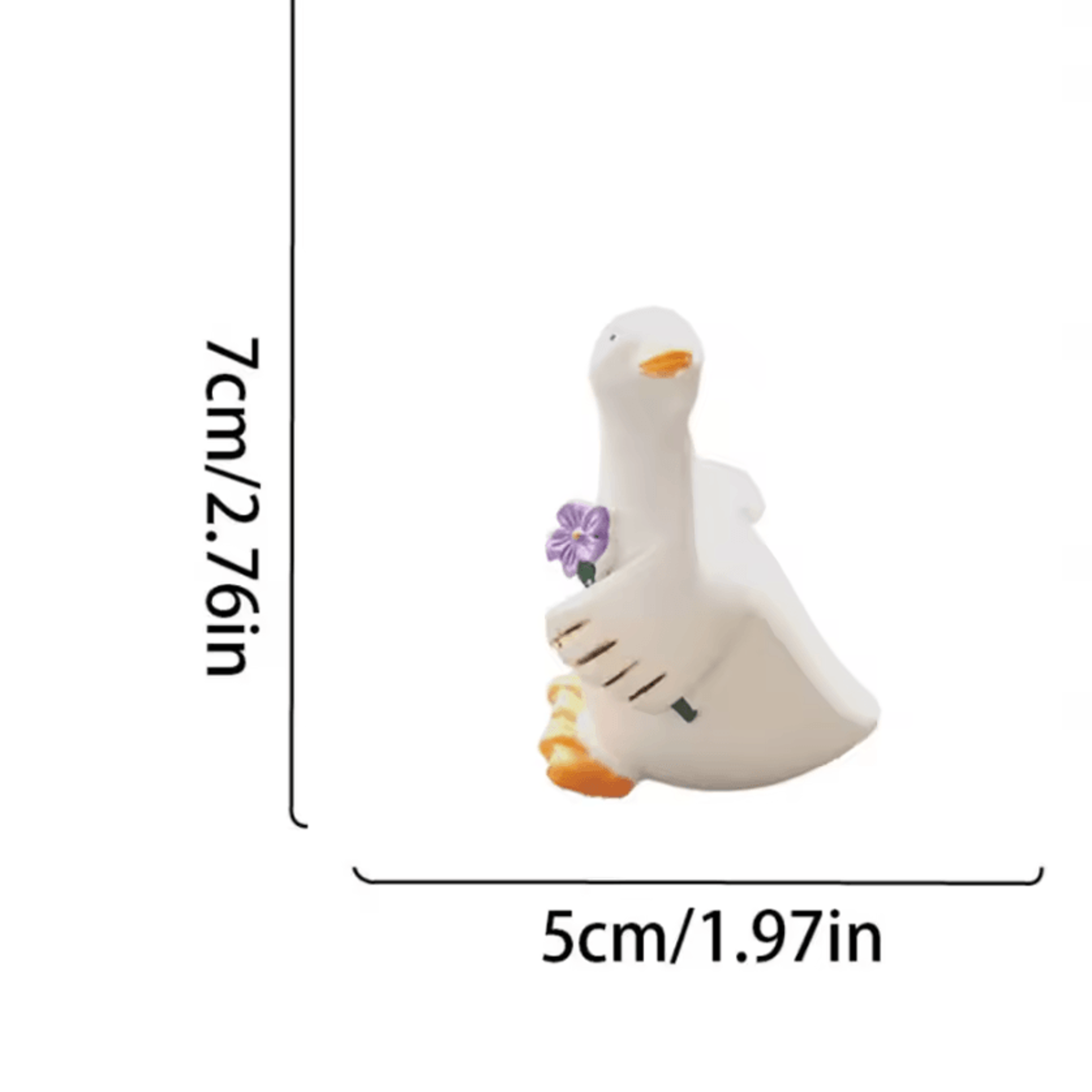 Cute Duck Resin Flower Pot Hanger Garden Ornament 3