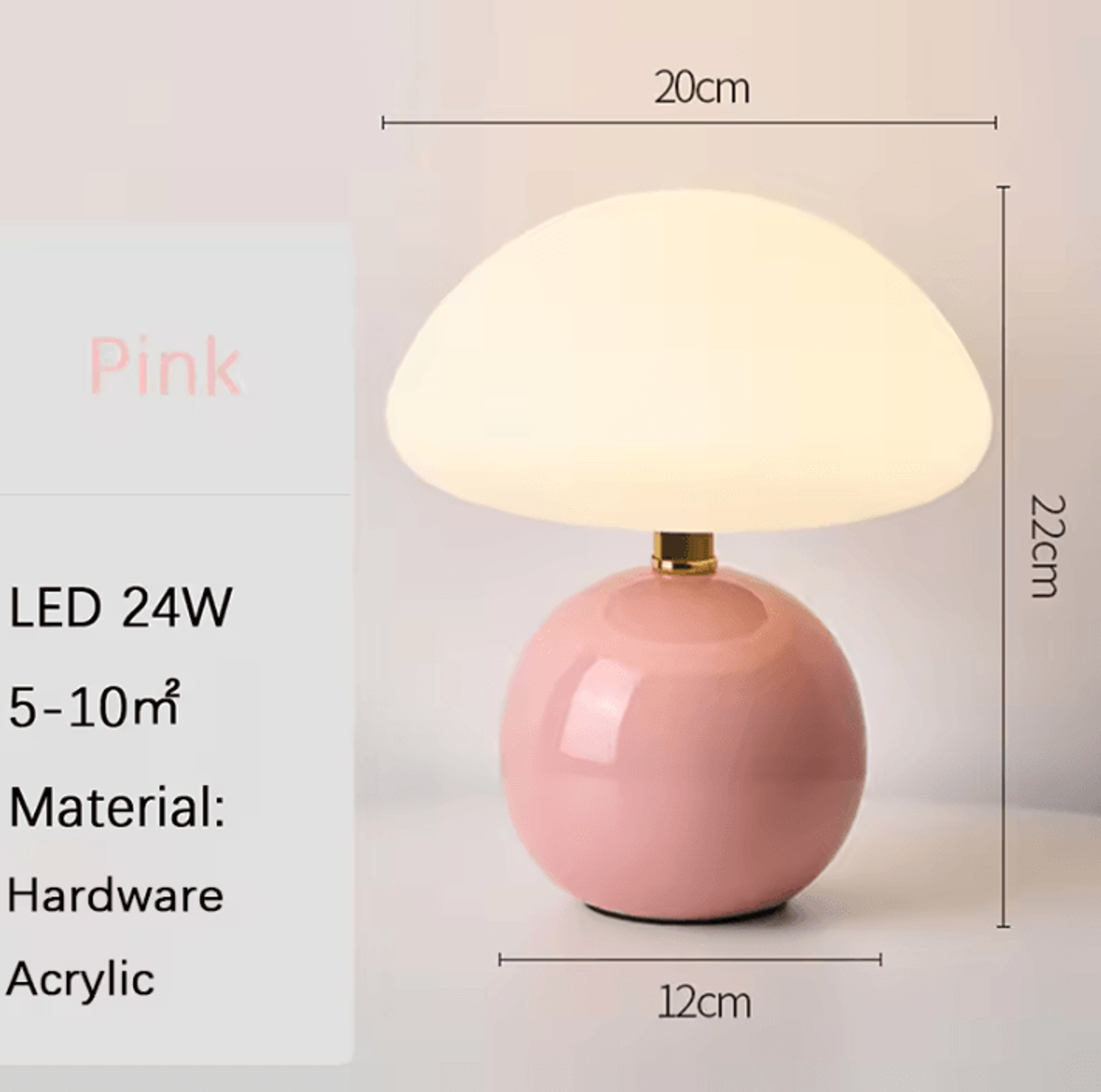 USB Decorative Table Lamp Modern LED Night Light For Bedroom Desk  Home Decor 5