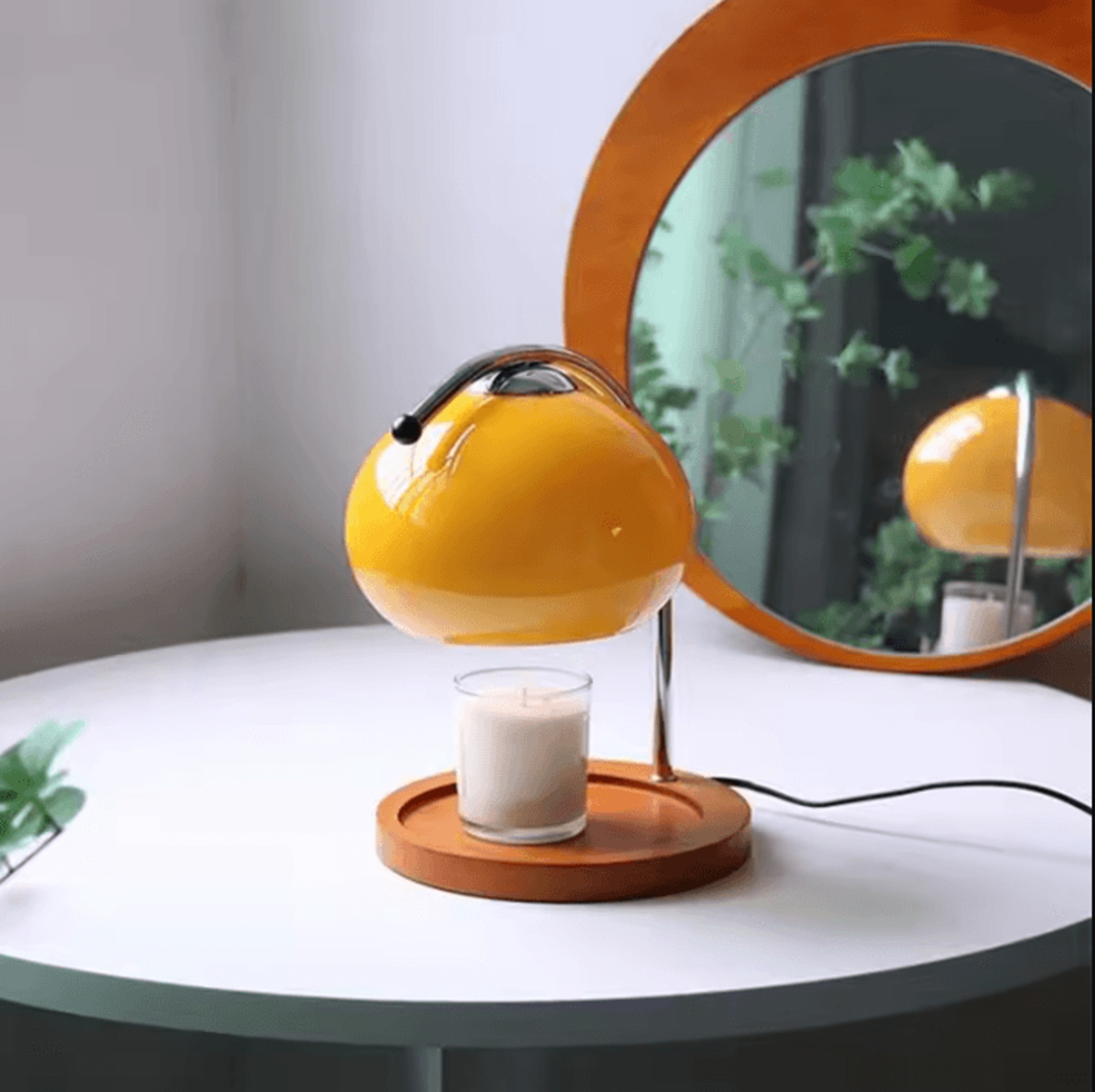 Retro Glass Candle Warmer Lamp With Aromatherapy For Bedroom Office  Home Decor 7