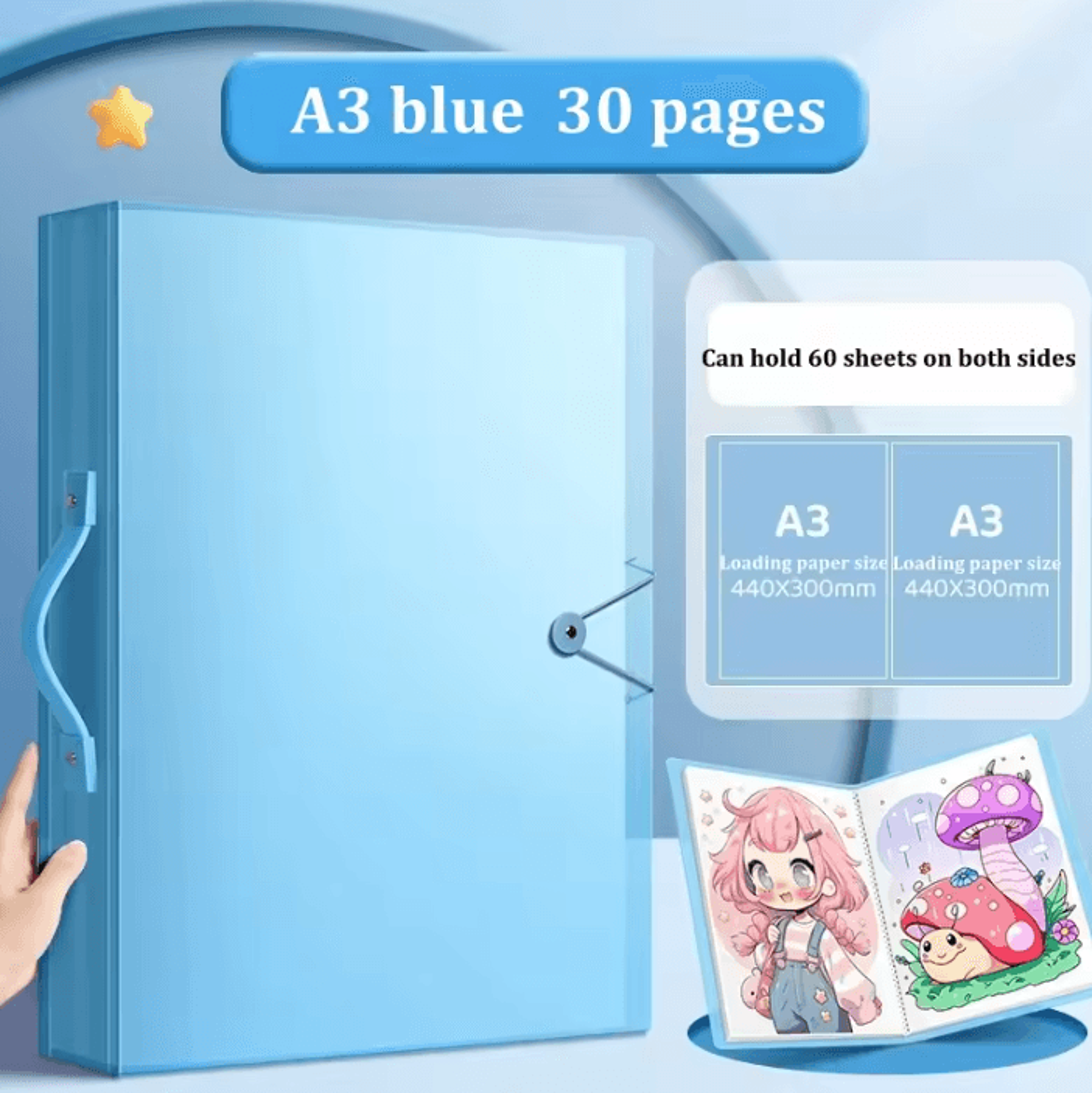 Clear Portfolio Storage Book For Artwork And Diamond Paintings 6