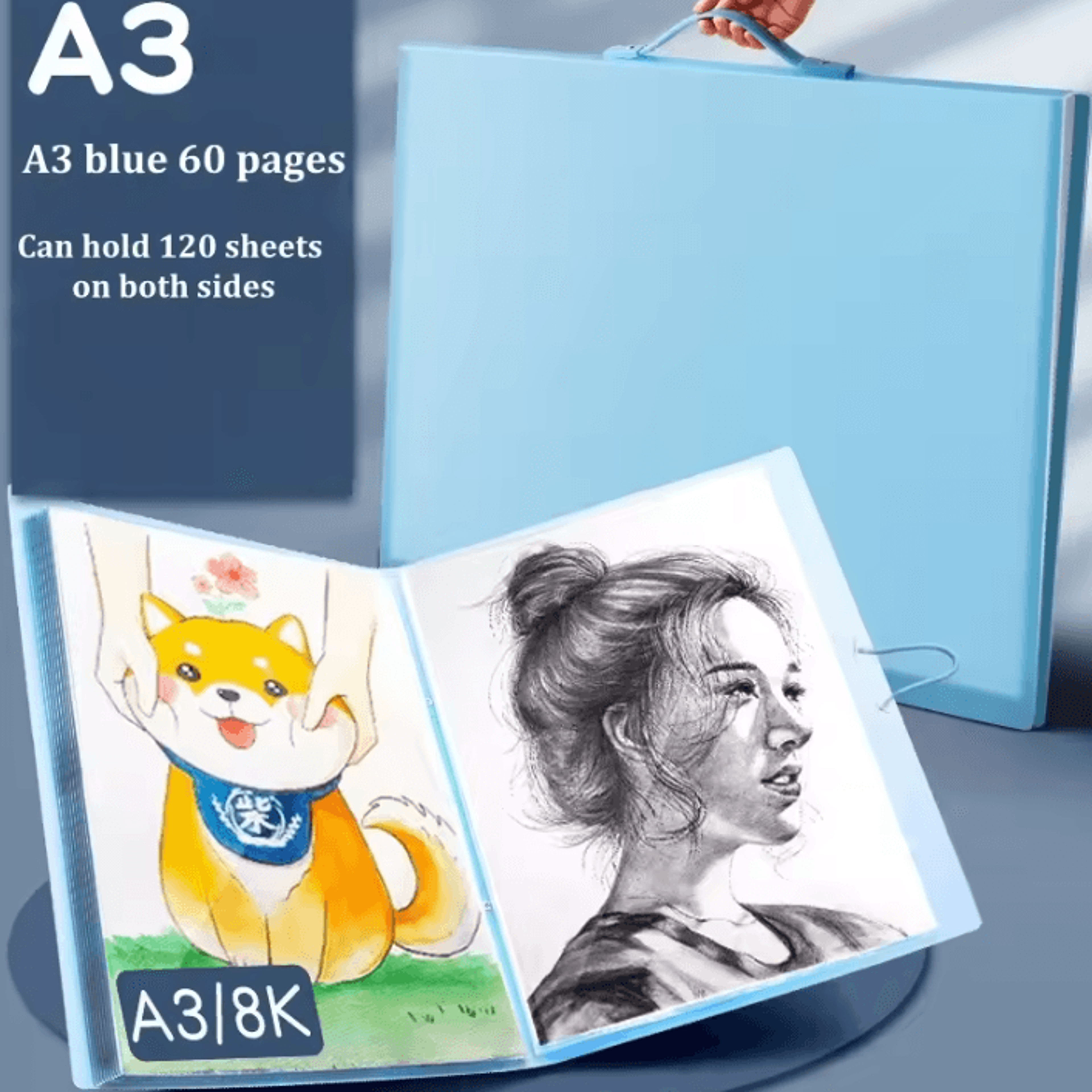 Clear Portfolio Storage Book For Artwork And Diamond Paintings 8