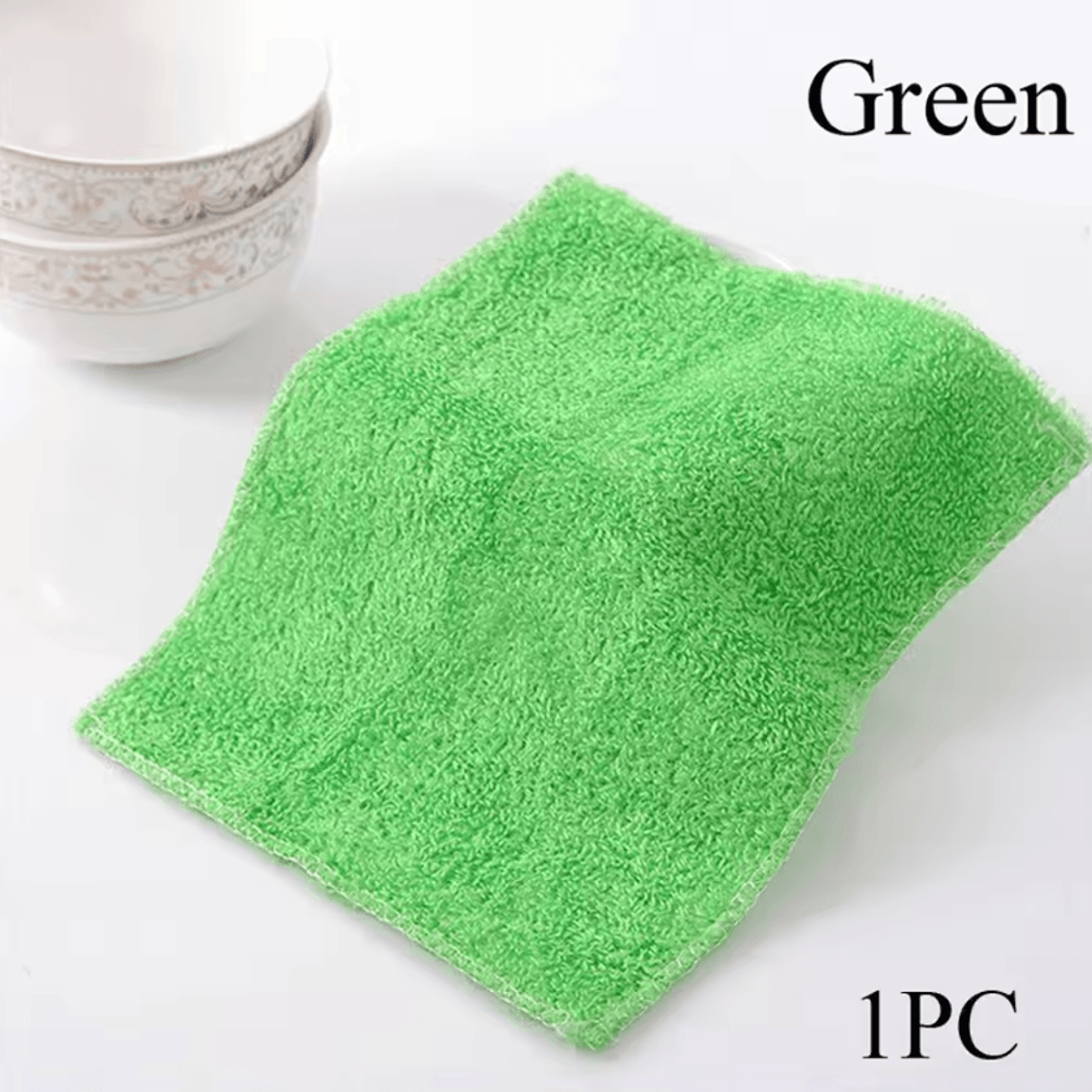 Reusable Bamboo Fiber Anti Grease Kitchen Cleaning Cloth 12