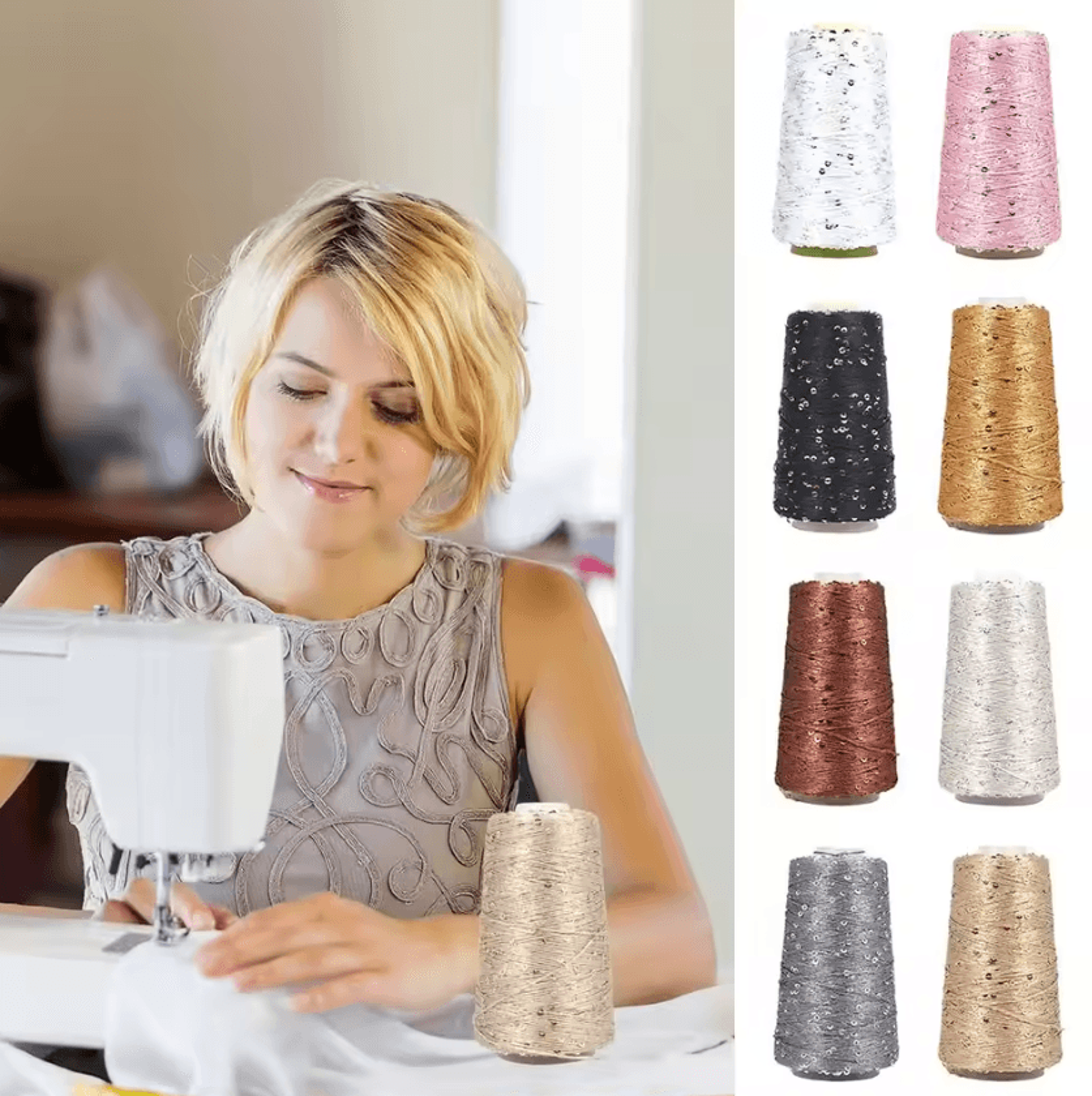 50g Ice Silk Sequin Yarn For Knitting And Crochet 1
