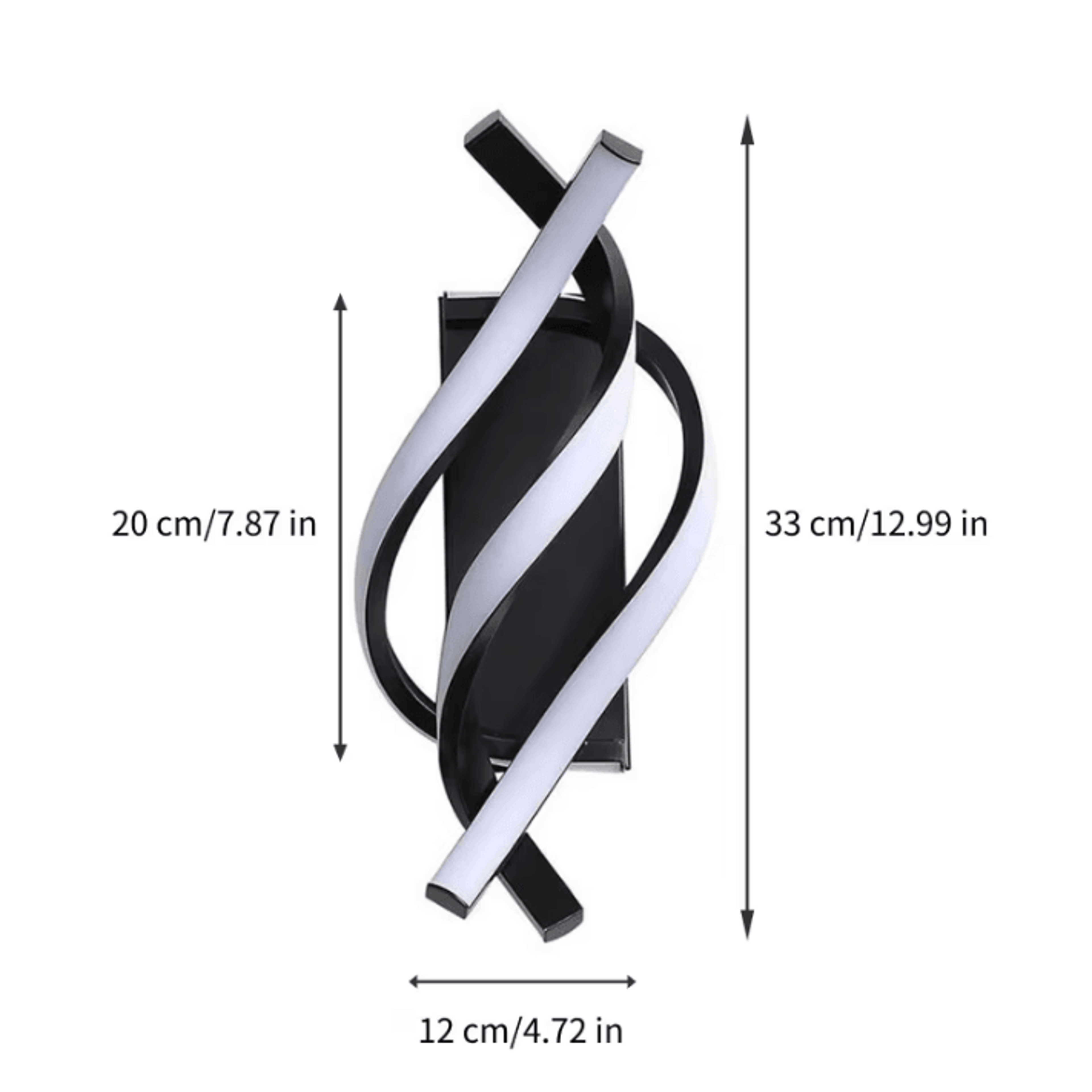 Curved Spiral LED Wall Light Modern Decorative Sconce 1