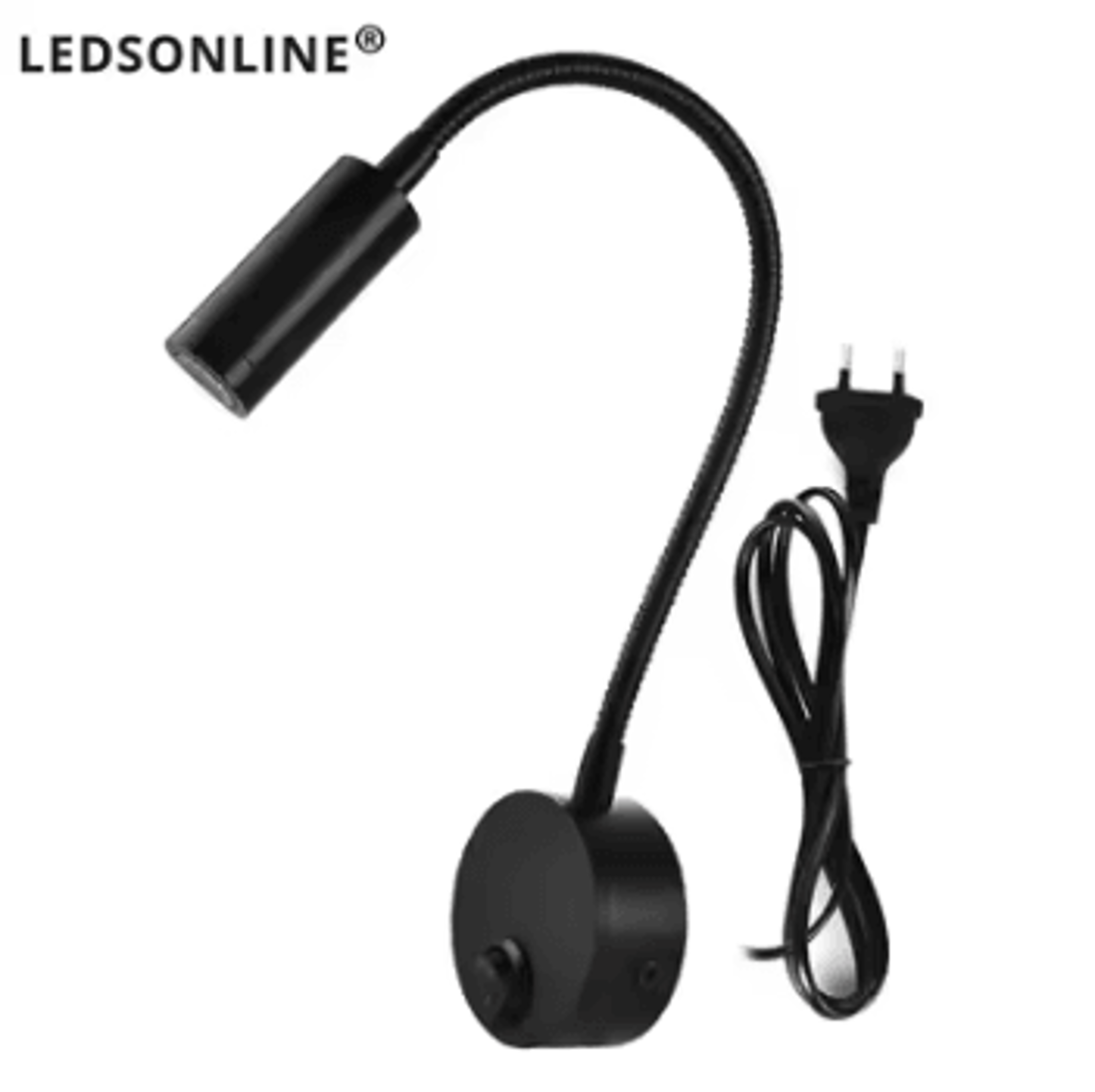 3W Flexible LED Bedside Reading Wall Light 5