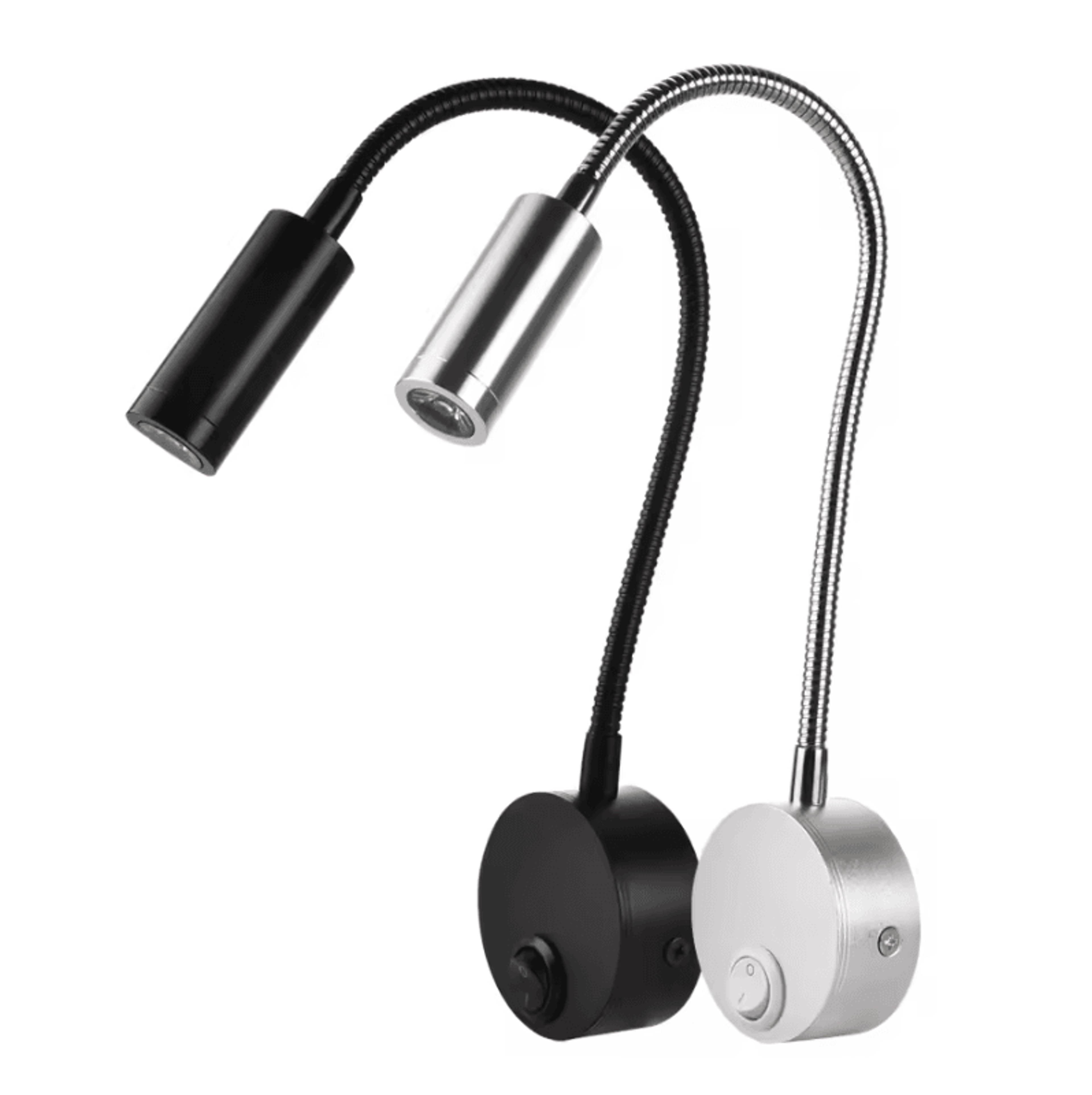 3W Flexible LED Bedside Reading Wall Light 0