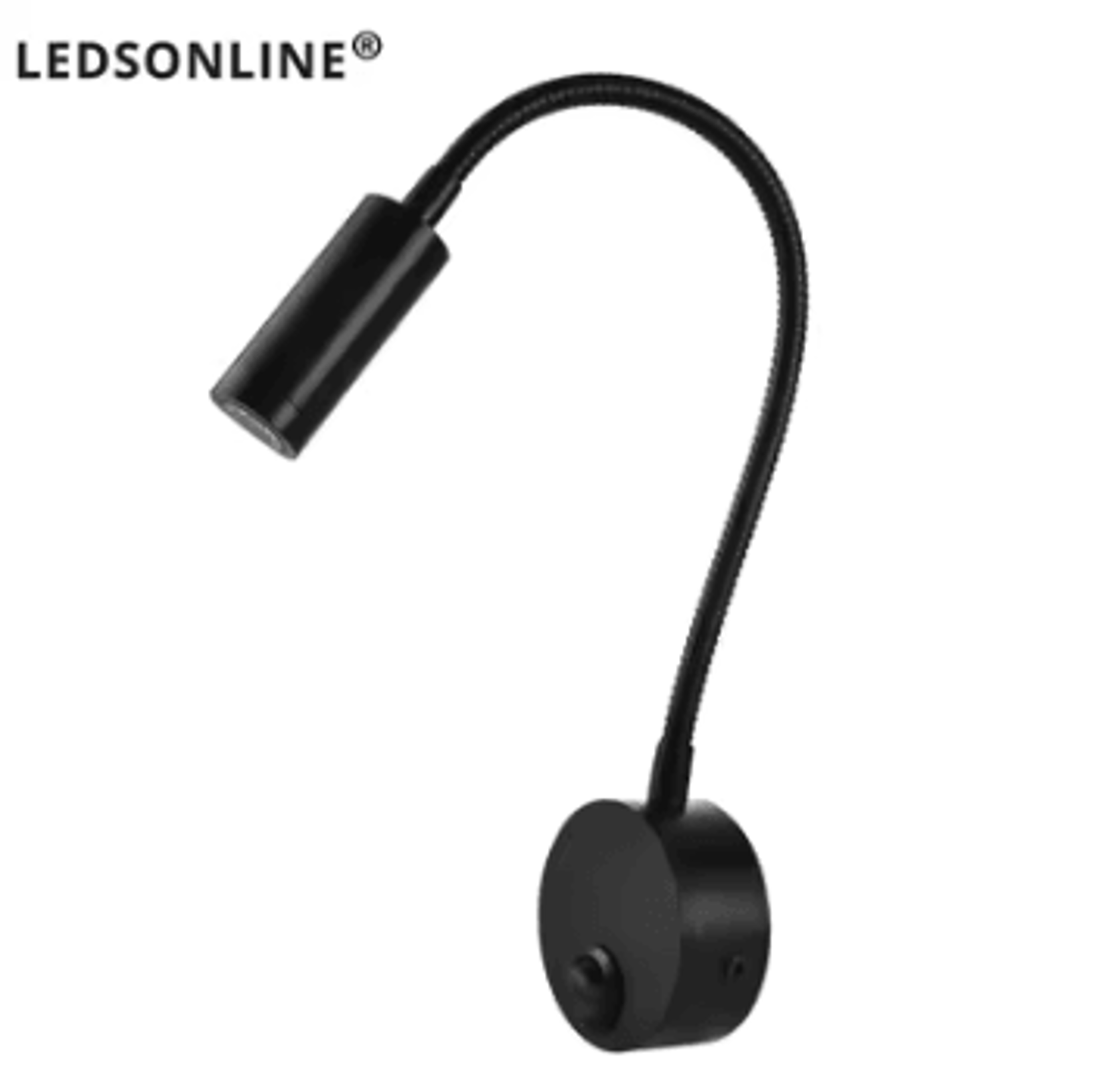 3W Flexible LED Bedside Reading Wall Light 2