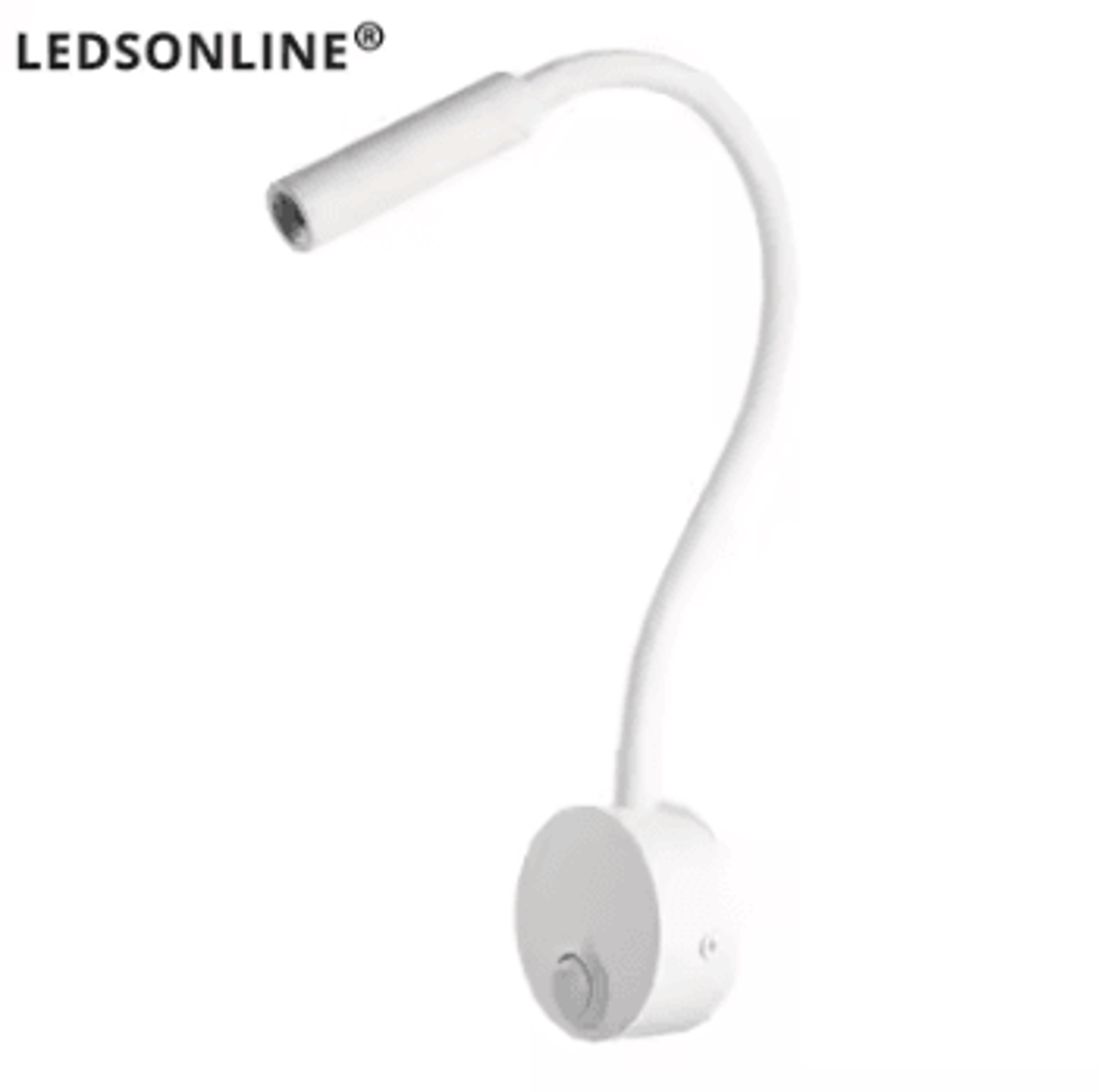 3W Flexible LED Bedside Reading Wall Light 4