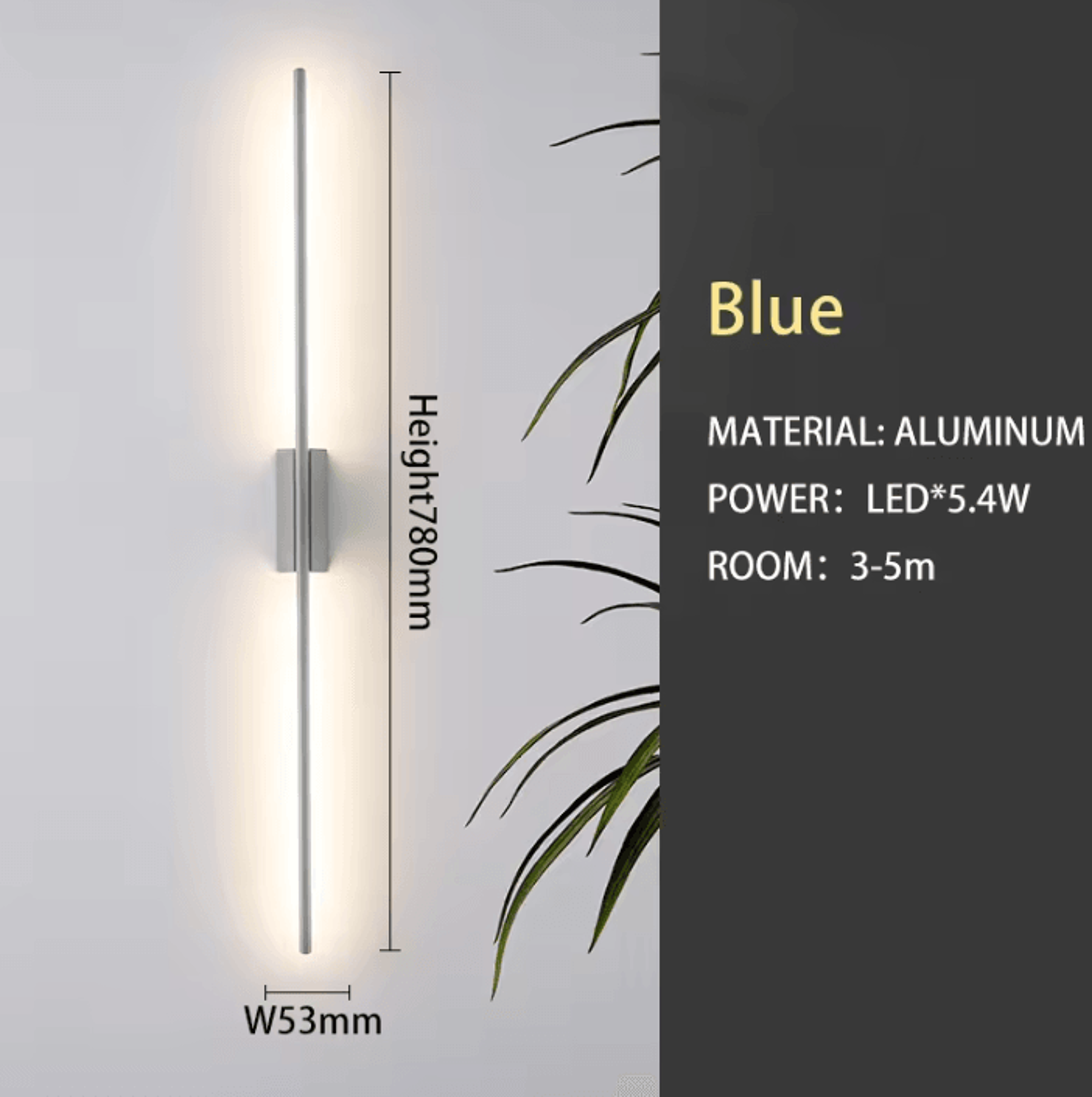 Vintage Minimalist Wall Sconce 3000K Warm Light 8